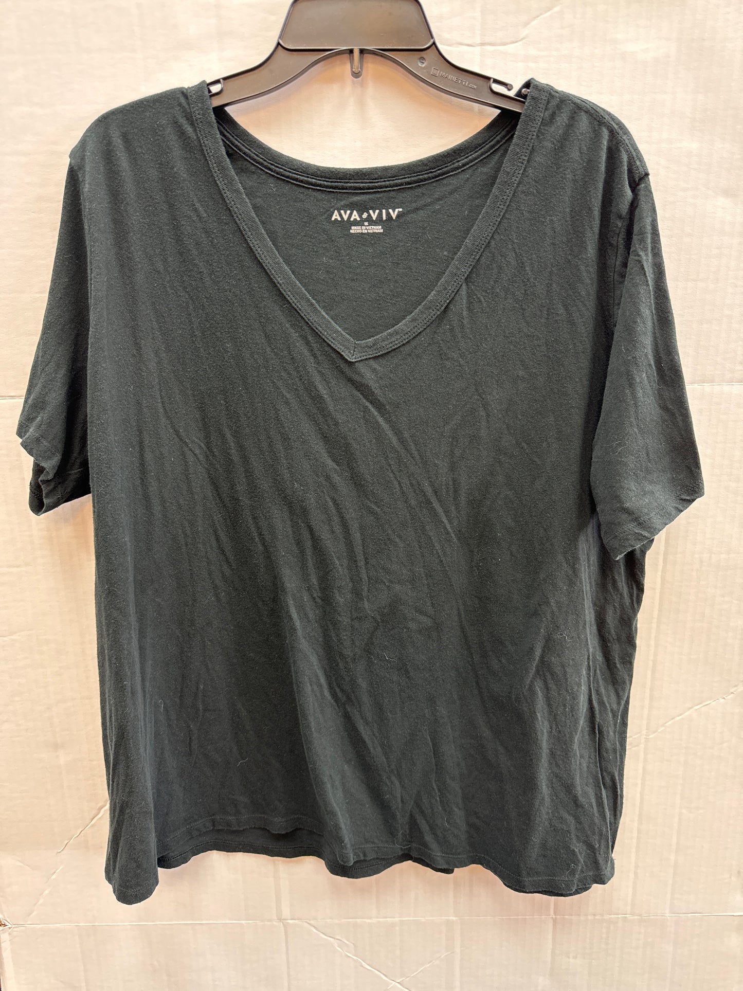 Top Short Sleeve By Ava & Viv Size: 1x