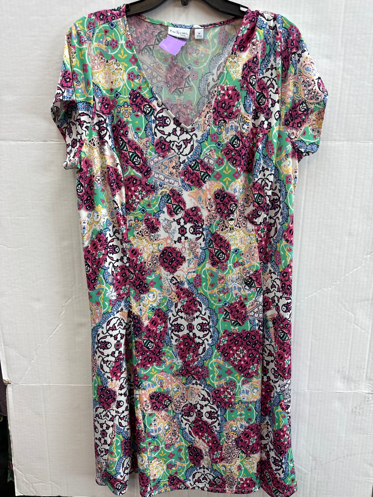 Dress Casual Midi By Kim Rogers Size: 1x