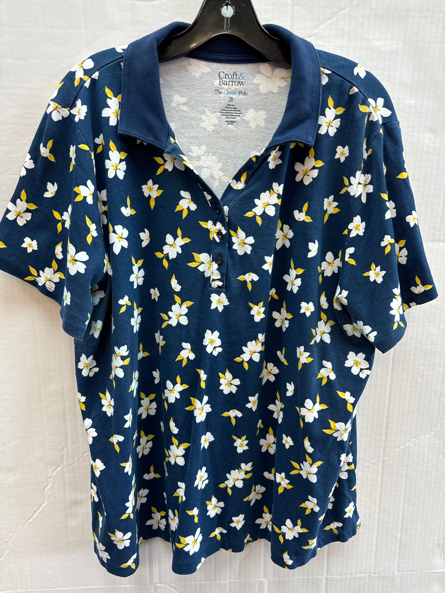 Top Short Sleeve By Croft And Barrow Size: 2x