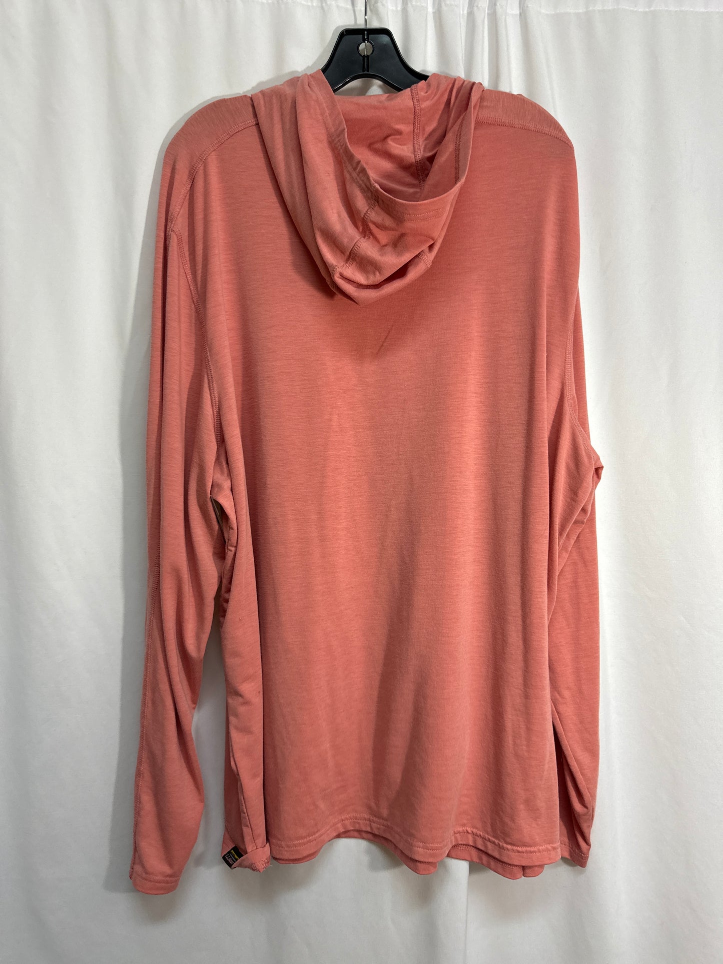 Top Long Sleeve By L.l. Bean In Peach, Size: Xxl TALL