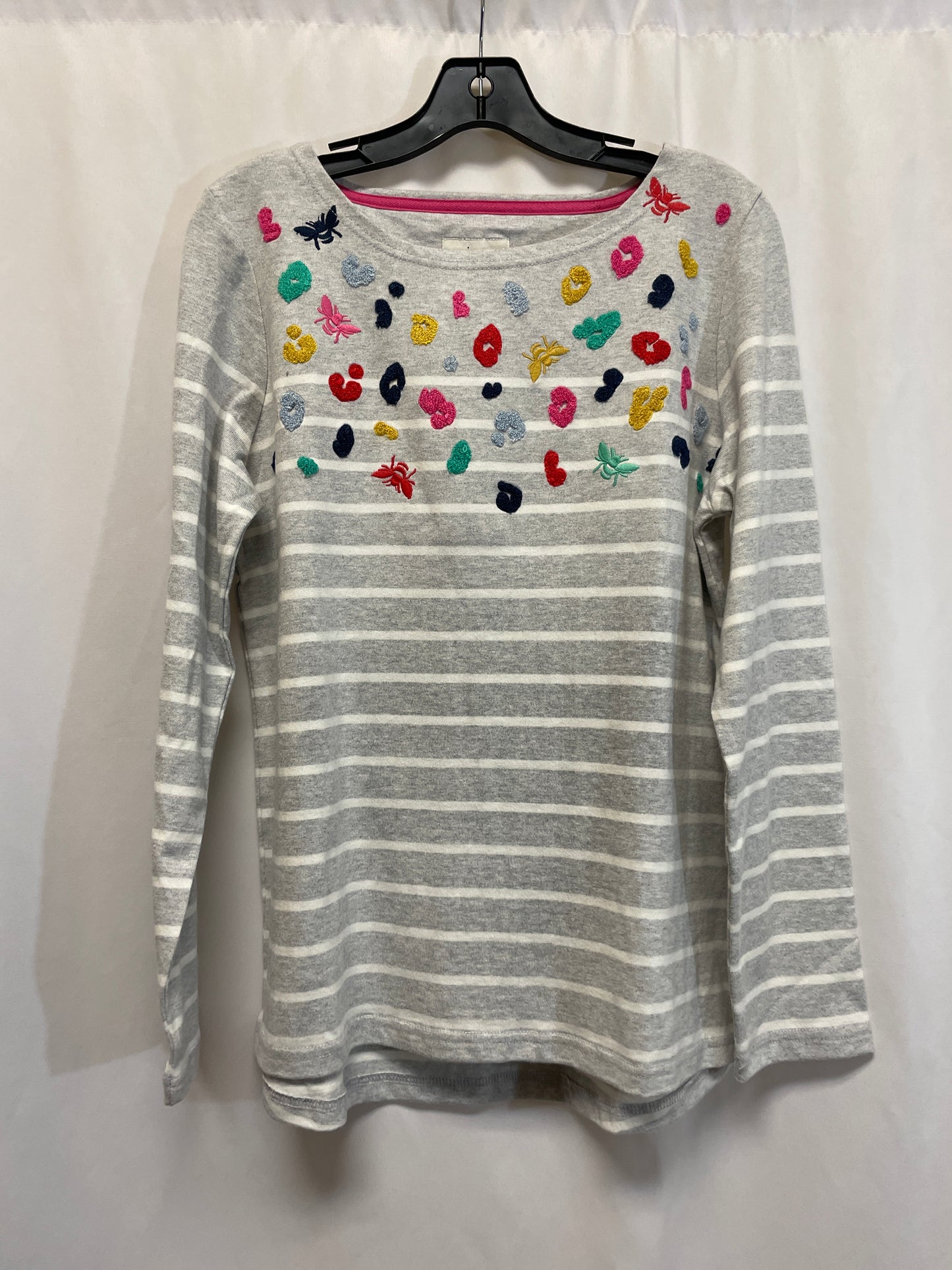 Top Long Sleeve By Joules In Grey, Size: M
