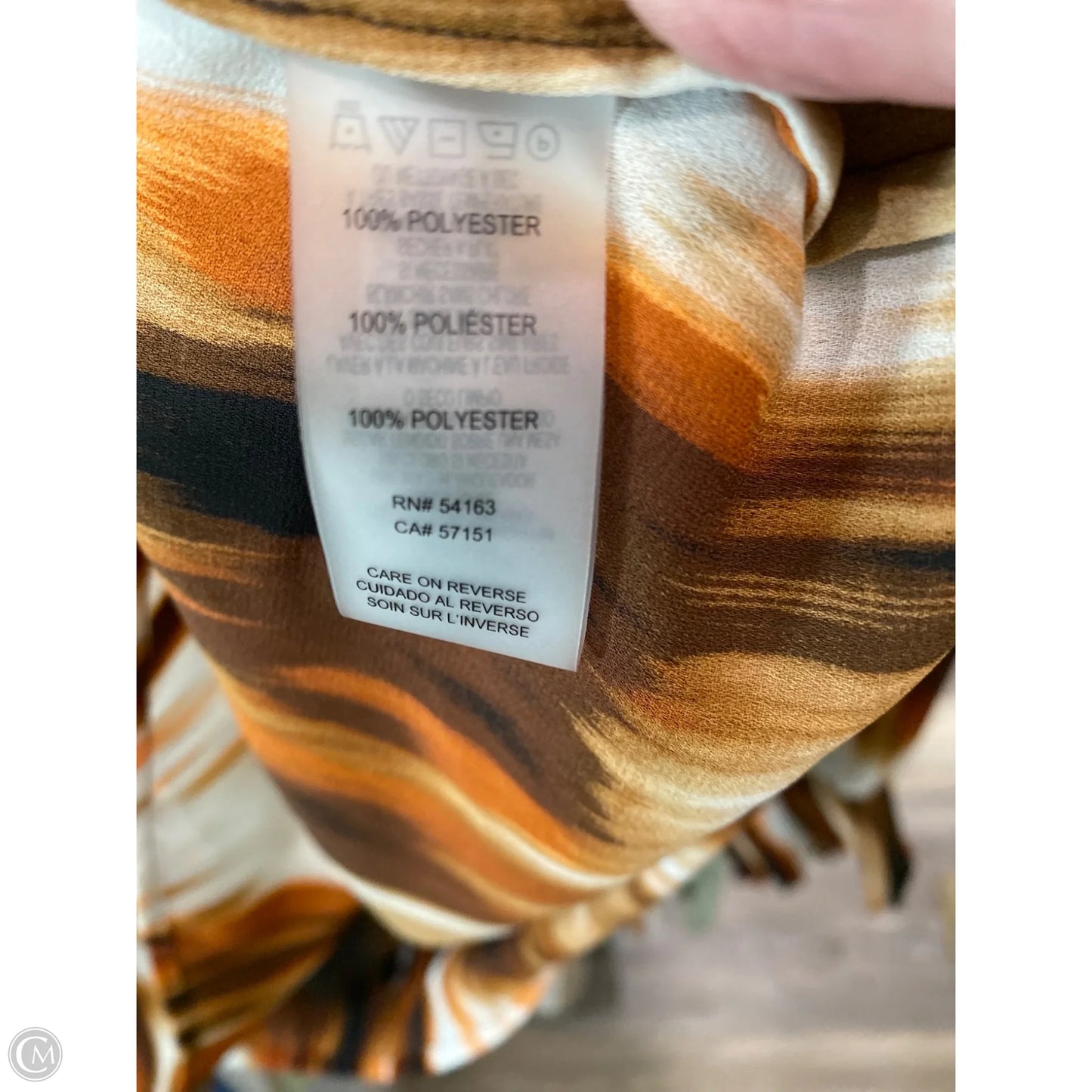 Top Long Sleeve By Calvin Klein In Brown, Size: 2x