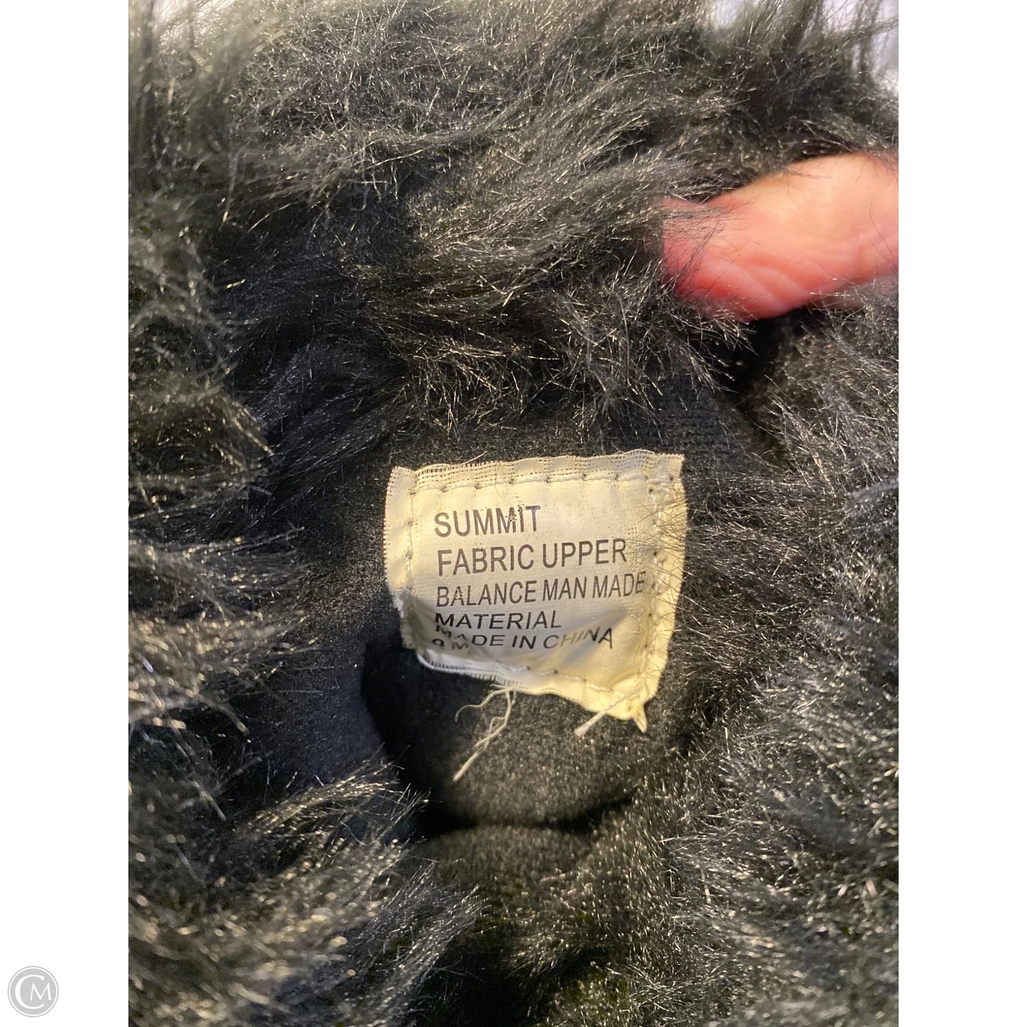 Boots Knee Heels By Clothes Mentor In Black & White, Size: 9