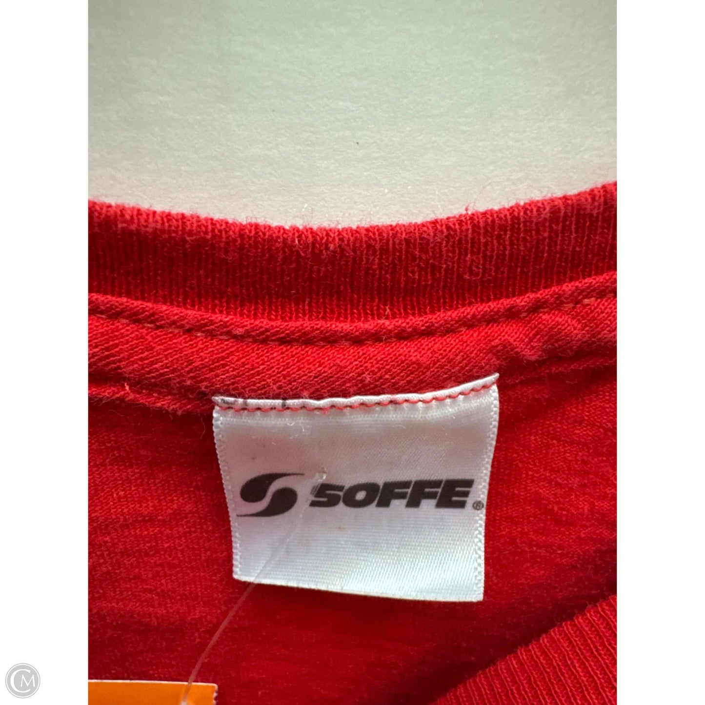 Top Short Sleeve By Soffe In Red, Size: L