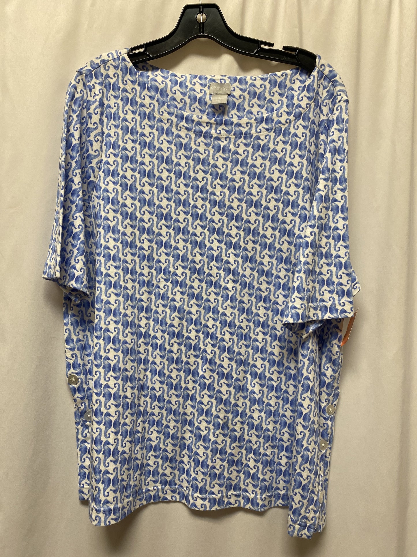 Top Short Sleeve By Chicos Size: Xxl