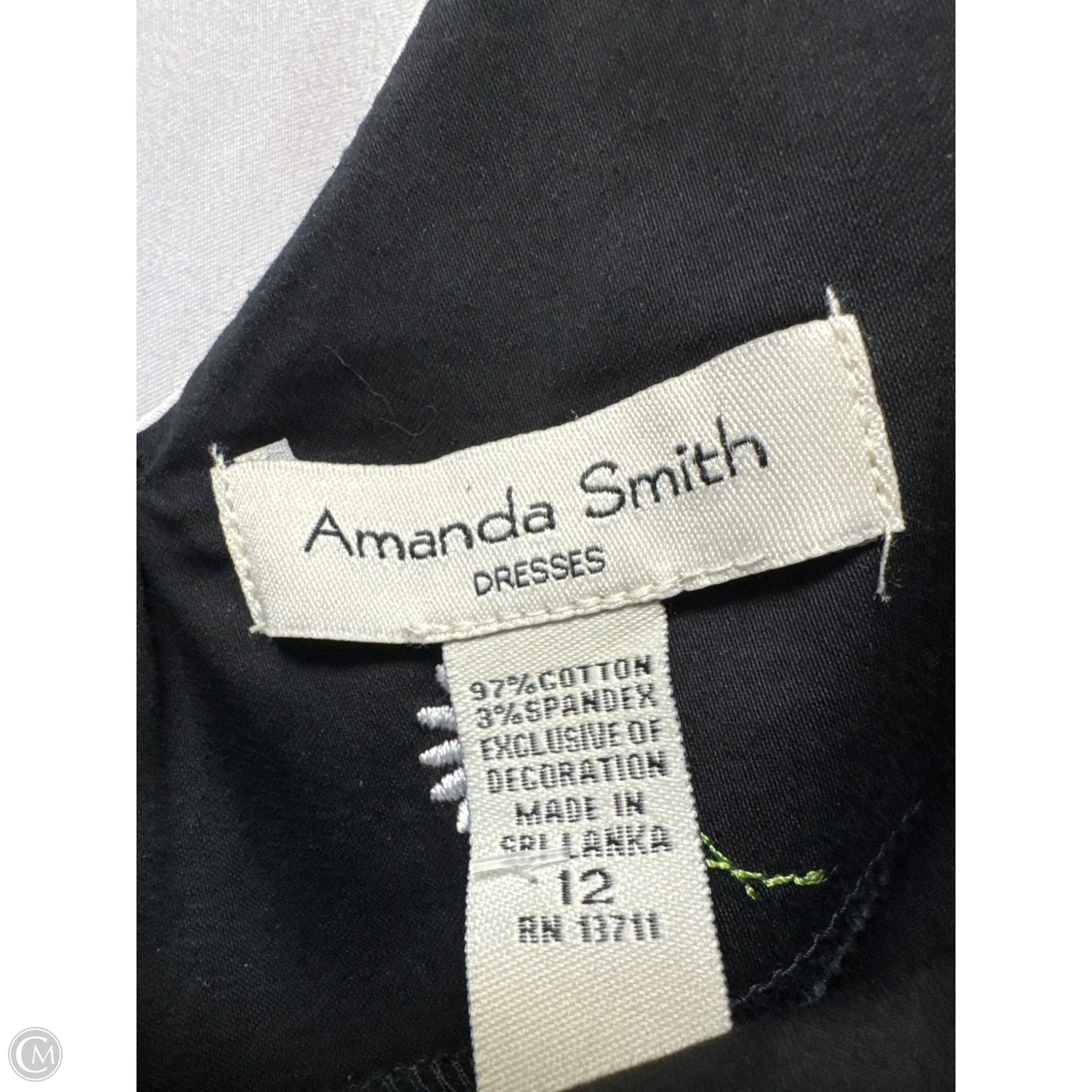 Dress Casual Midi By Amanda Smith In Black, Size: L