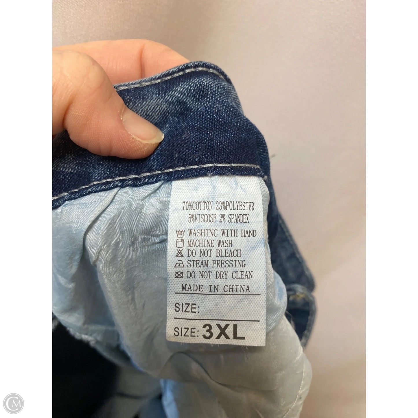 Jeans Flared By Clothes Mentor In Blue Denim, Size: 3x