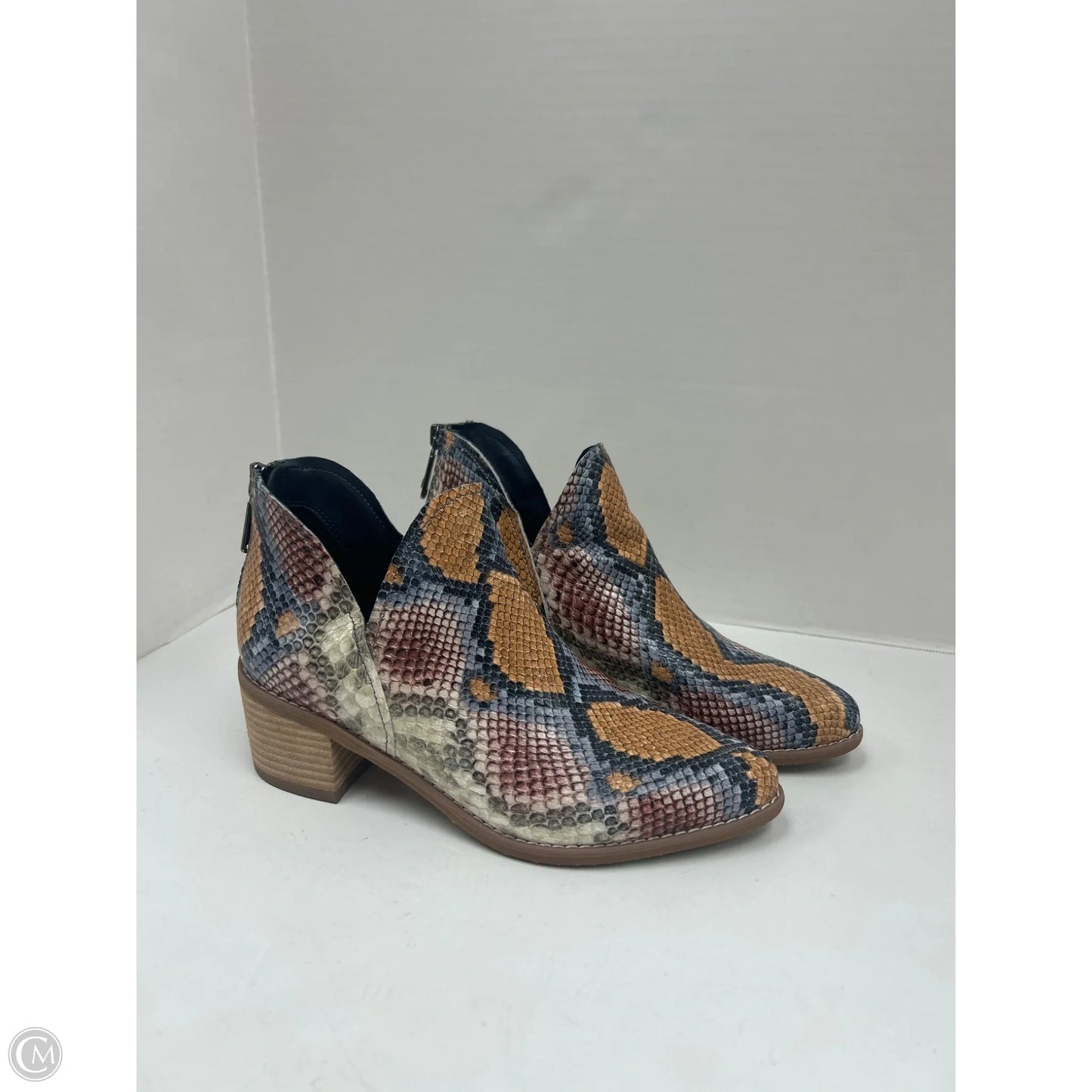 Boots Ankle Heels By Blondo In Multi-colored, Size: 7.5
