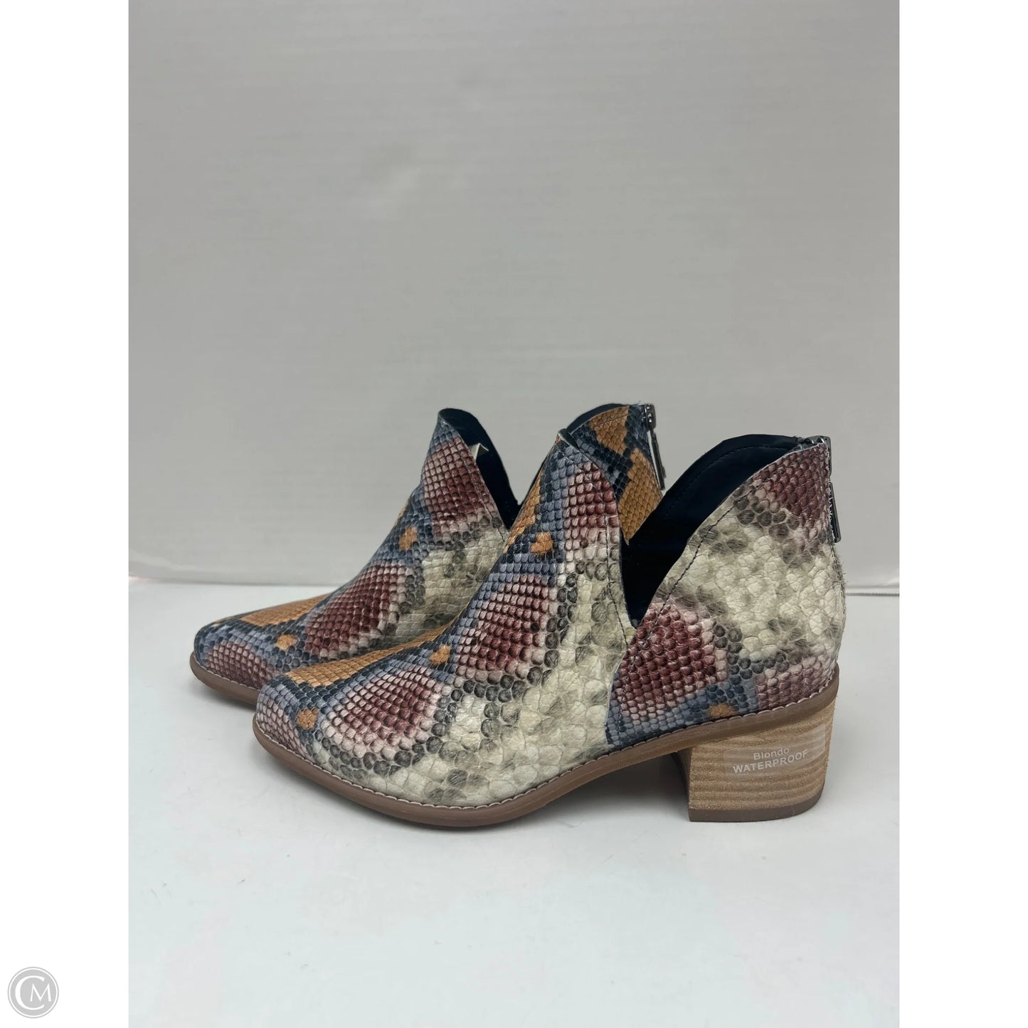 Boots Ankle Heels By Blondo In Multi-colored, Size: 7.5