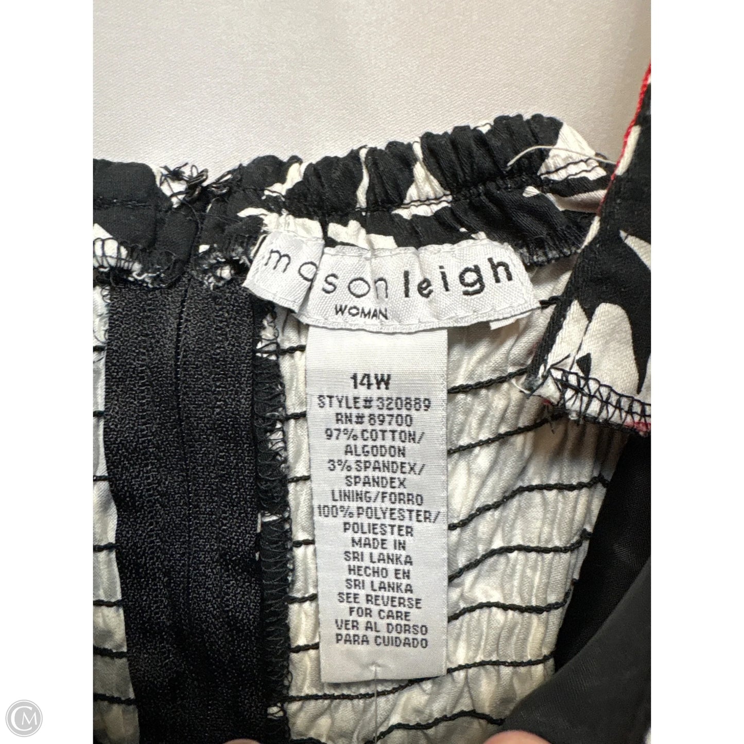 Dress Casual Maxi By Madison Leigh In Black & White, Size: L