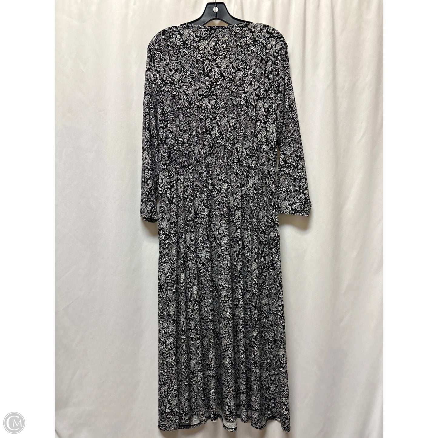 Dress Casual Maxi By Lane Bryant In Black & White, Size: L