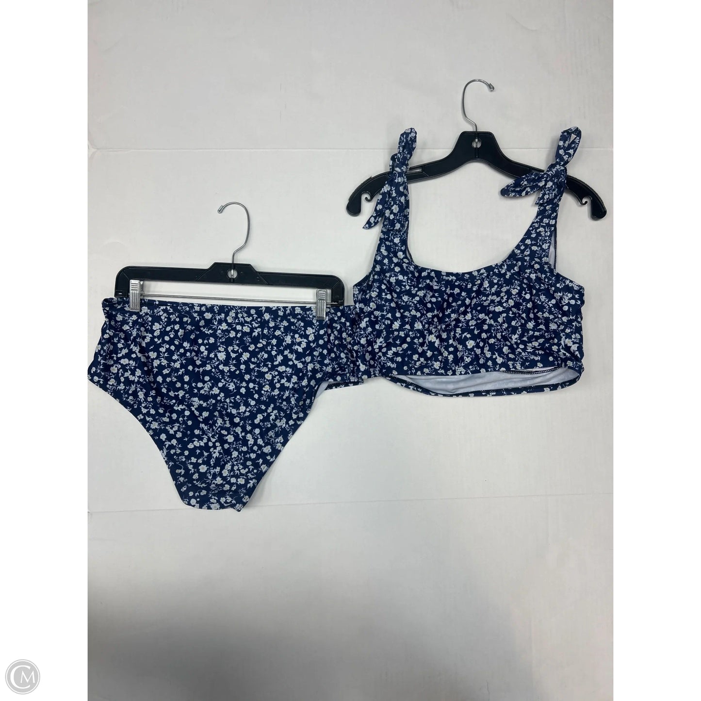 Swimsuit 2pc By Clothes Mentor In Navy, Size: 1x
