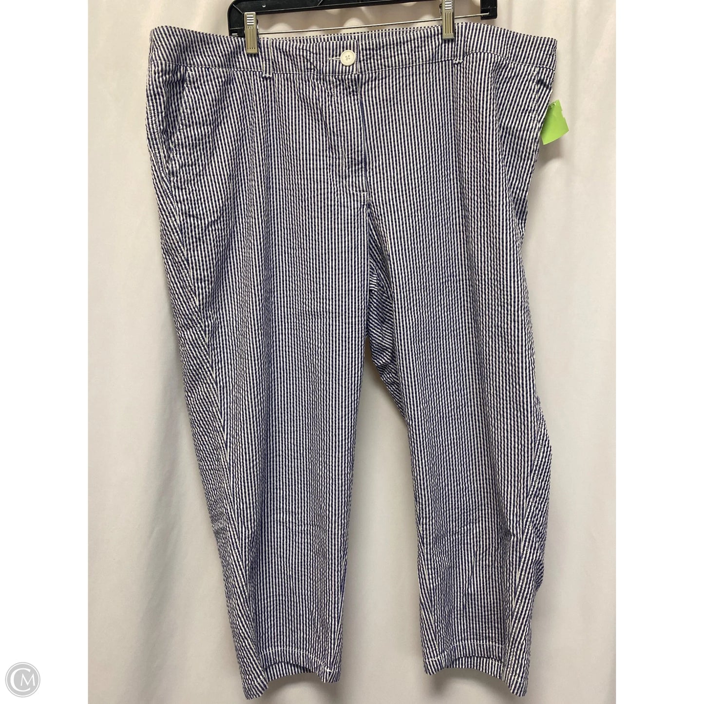 Pants Cropped By Crown And Ivy In Navy, Size: 2x