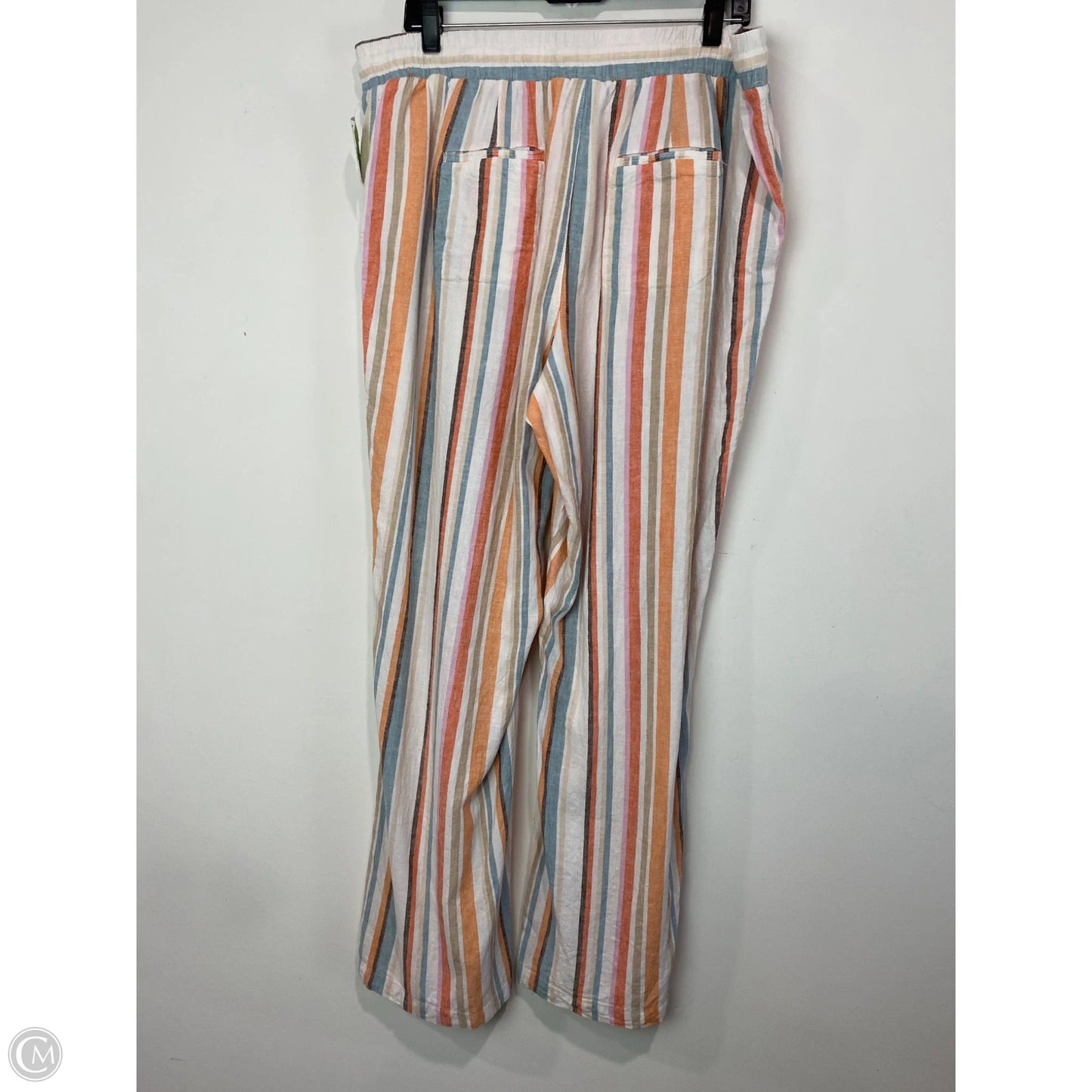 Pants Linen By Cato In Tan, Size: 1x