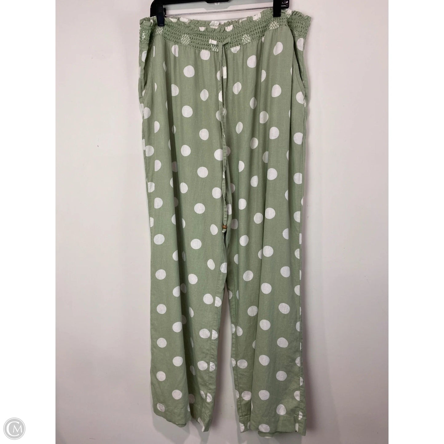 Pants Linen By Cato In Green, Size: Xl