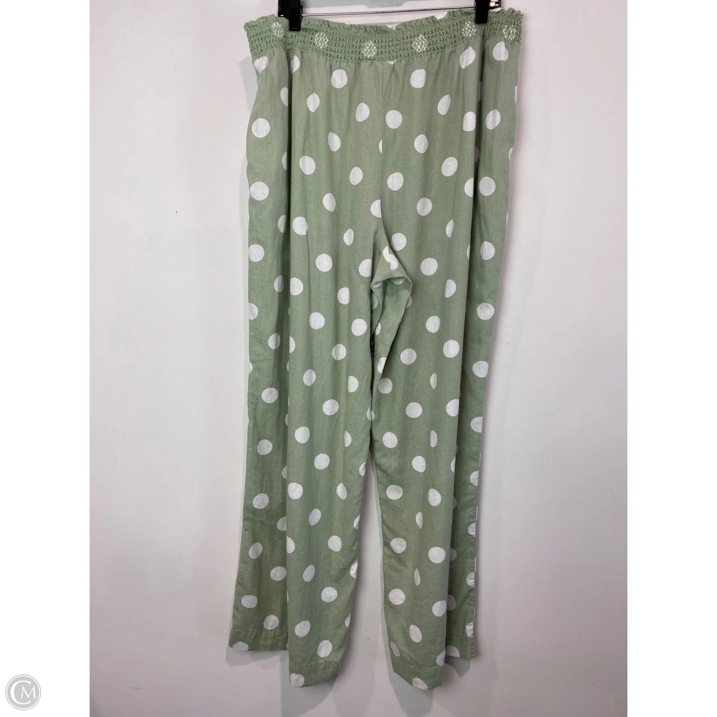 Pants Linen By Cato In Green, Size: Xl