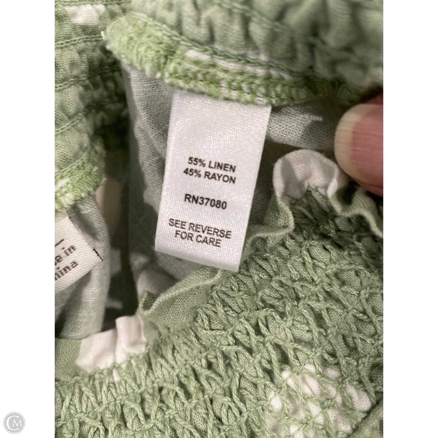 Pants Linen By Cato In Green, Size: Xl