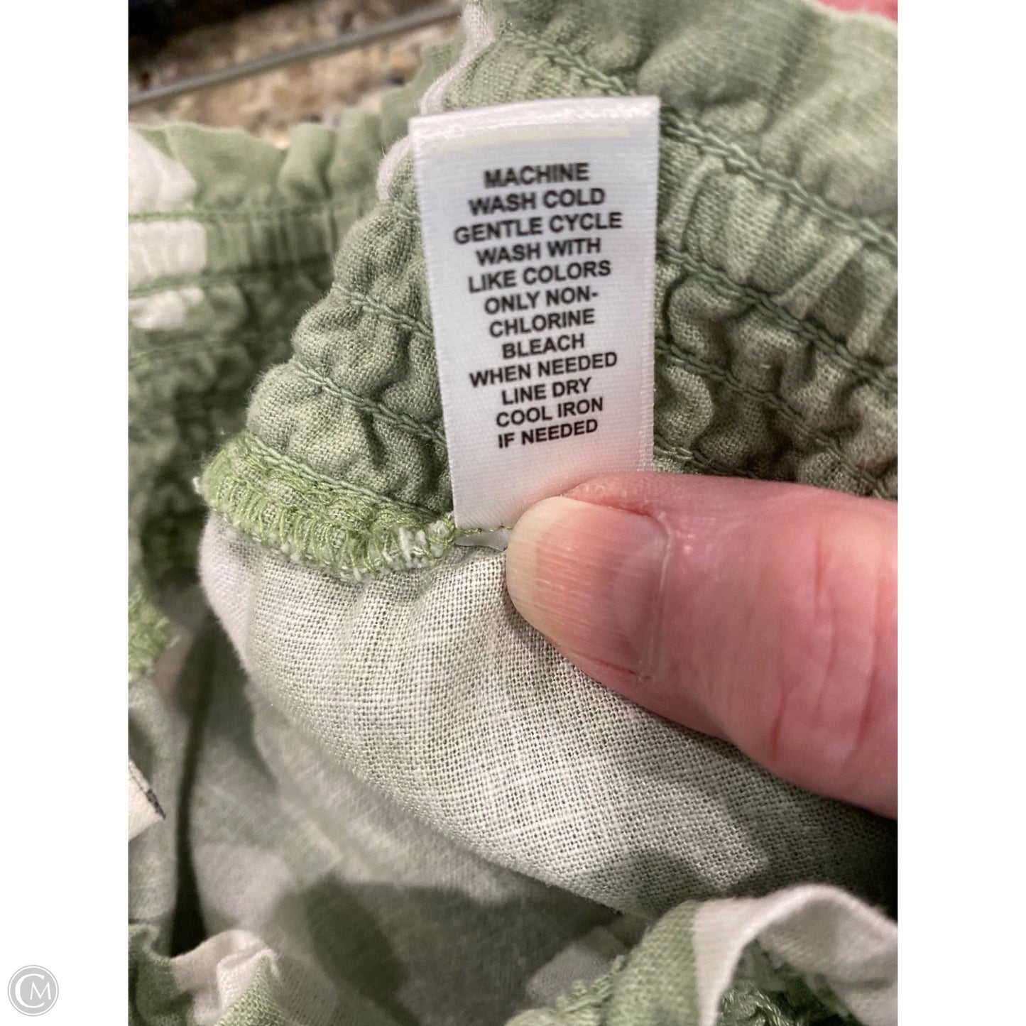 Pants Linen By Cato In Green, Size: Xl