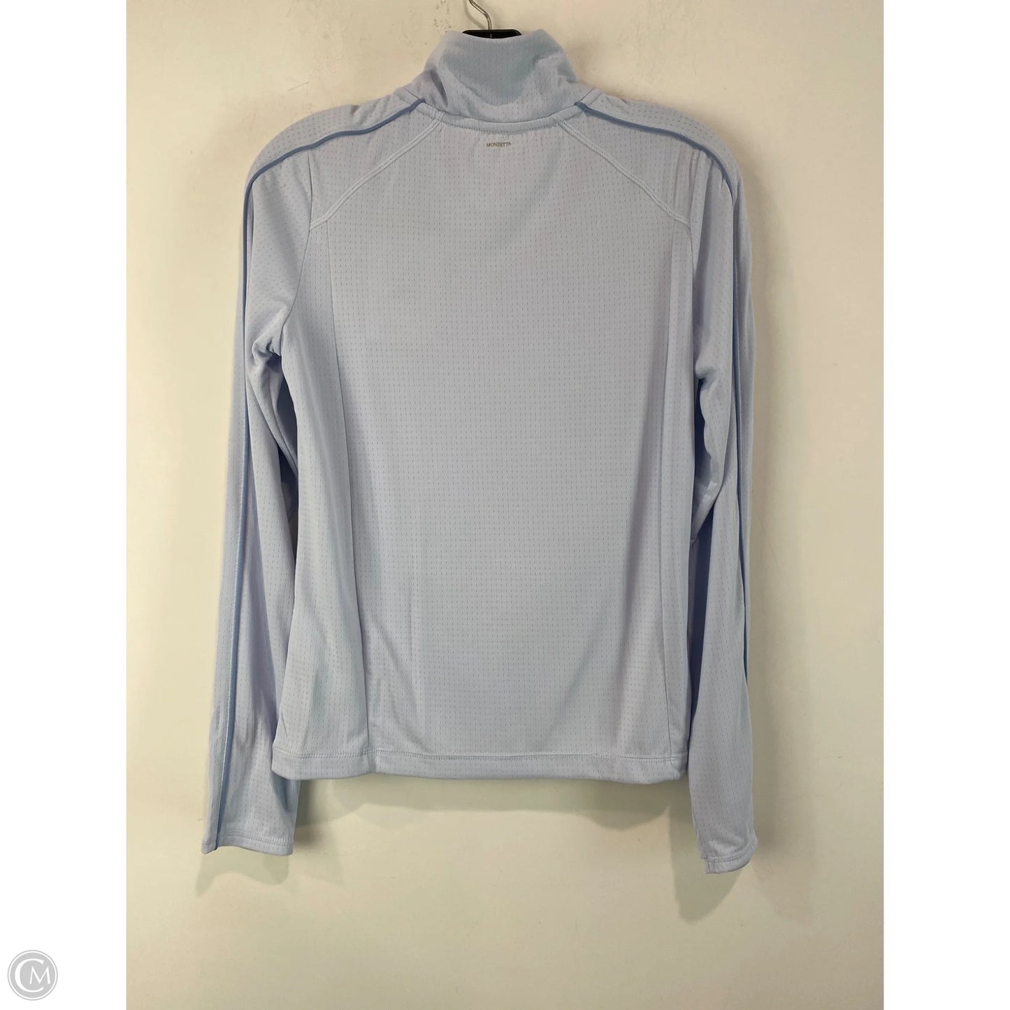 Athletic Top Long Sleeve Collar By Mondetta In Blue, Size: Xs