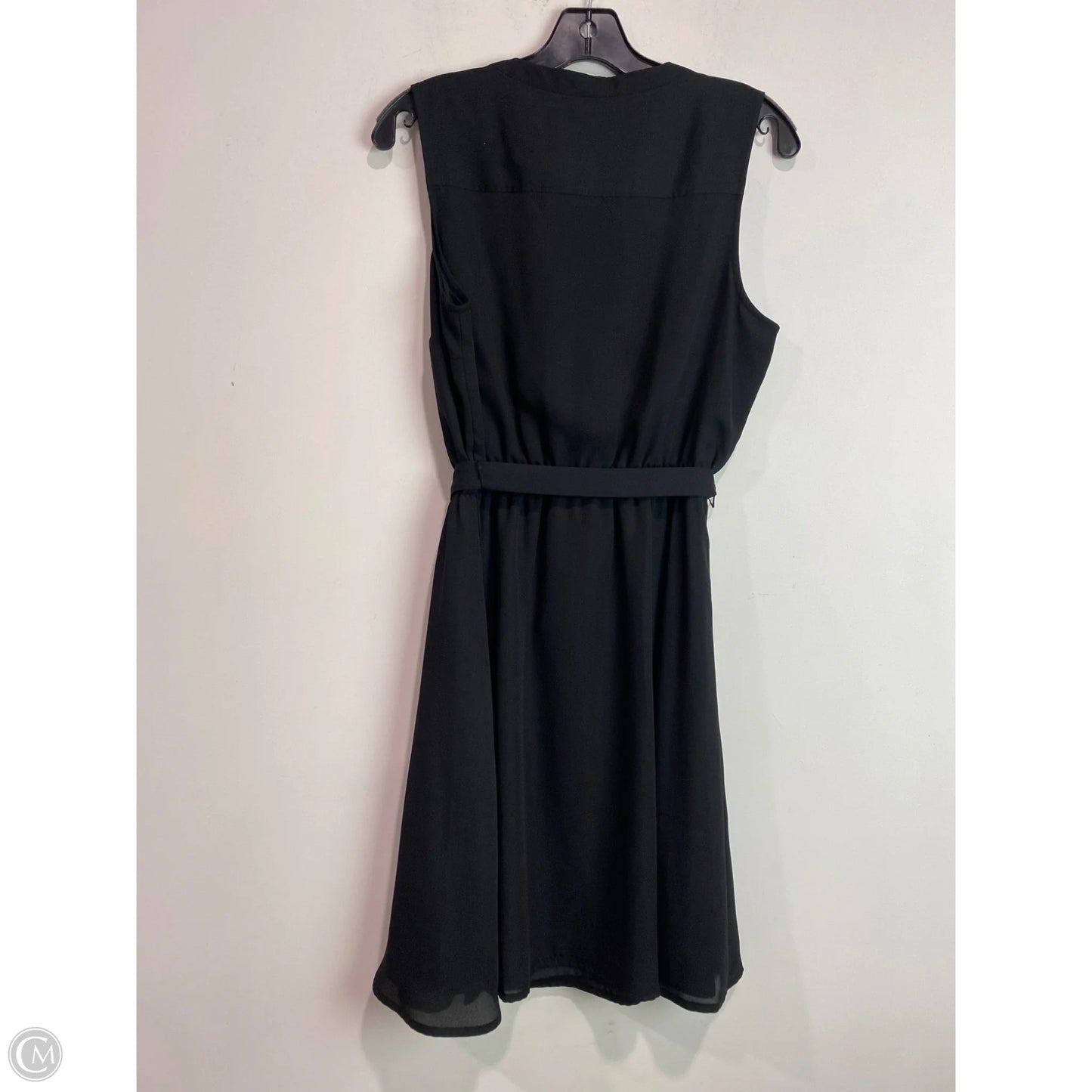 Dress Casual Midi By Apt 9 In Black, Size: M