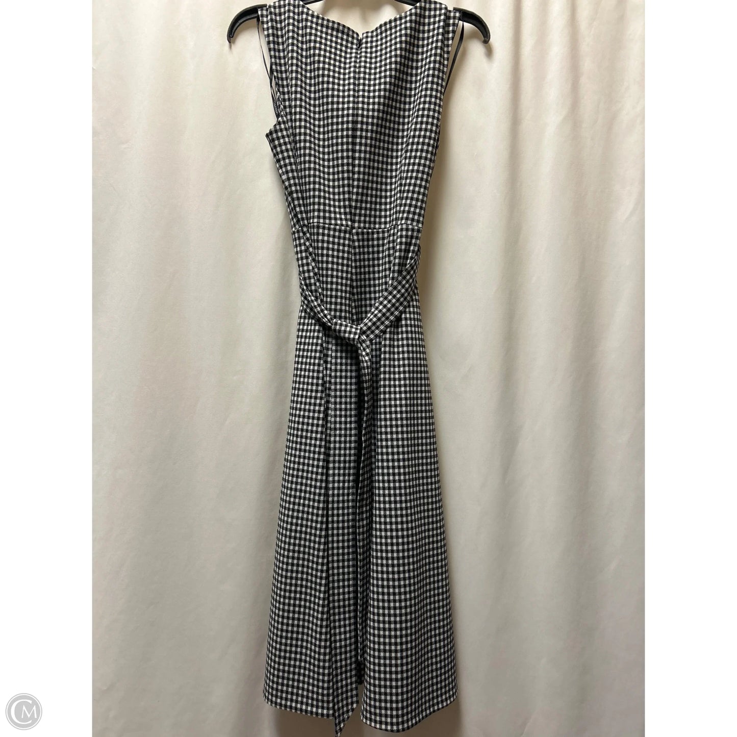 Dress Casual Midi By Calvin Klein In Black & White, Size: M