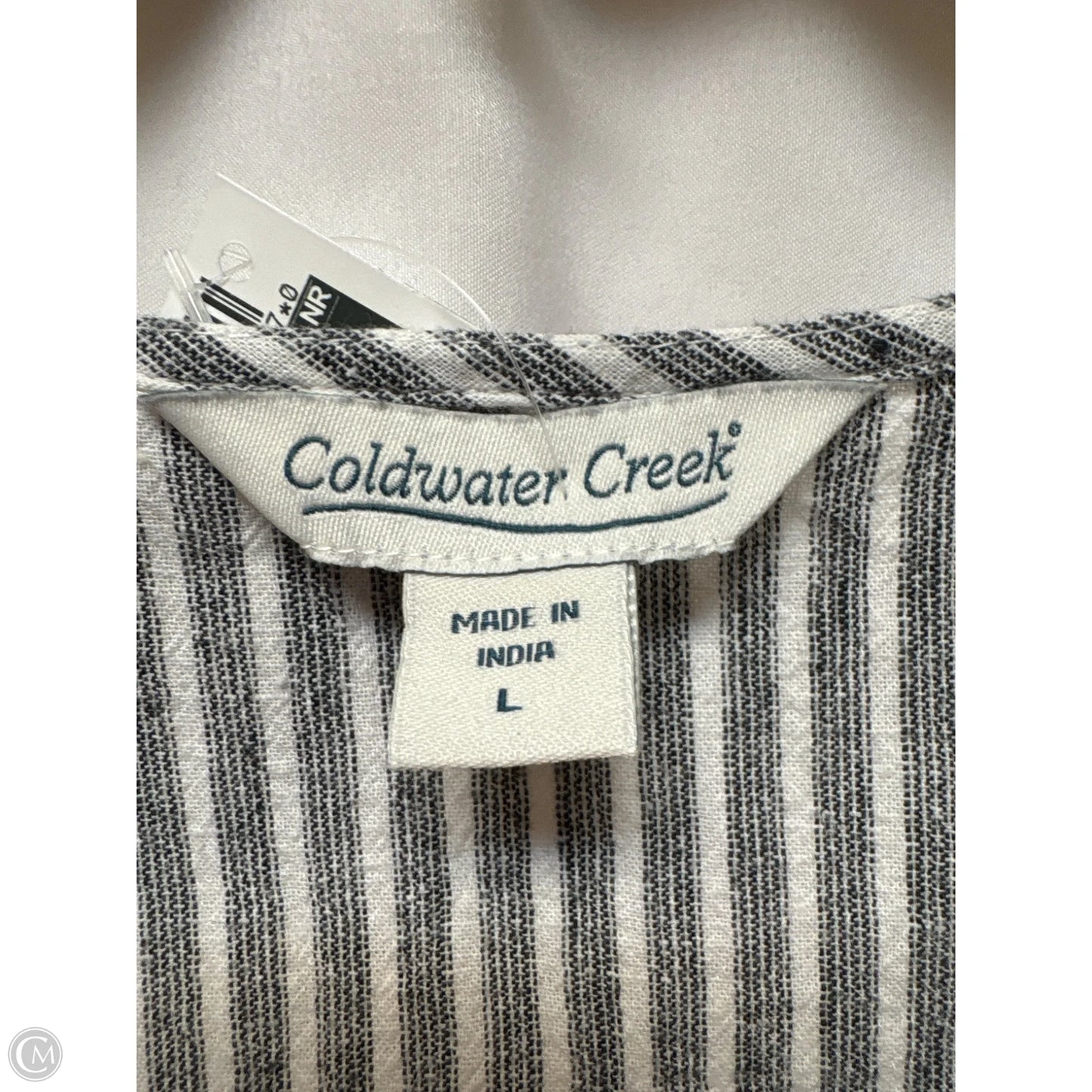Dress Casual Maxi By Coldwater Creek In Black & White, Size: L