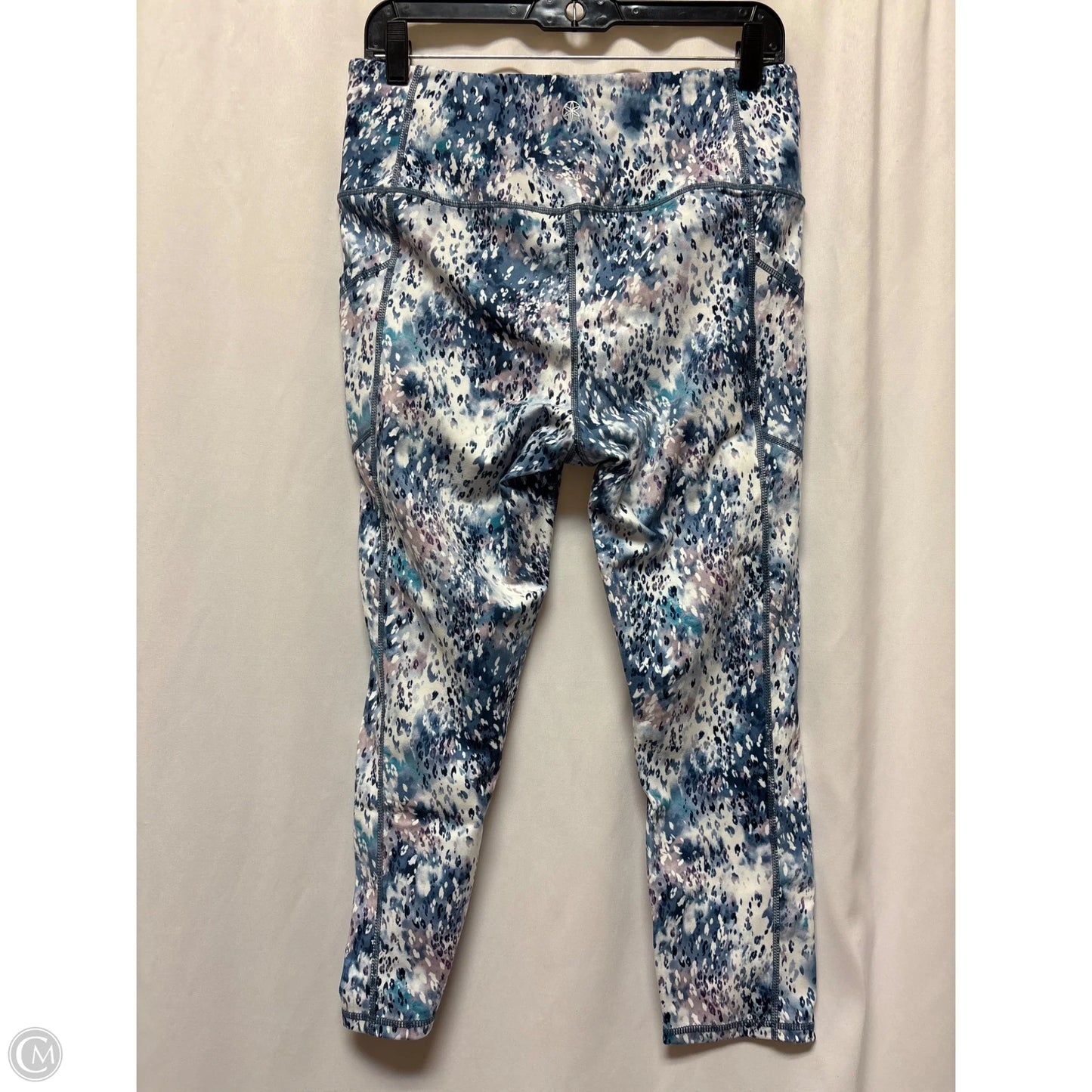 Athletic Leggings By Gaiam In Blue, Size: L