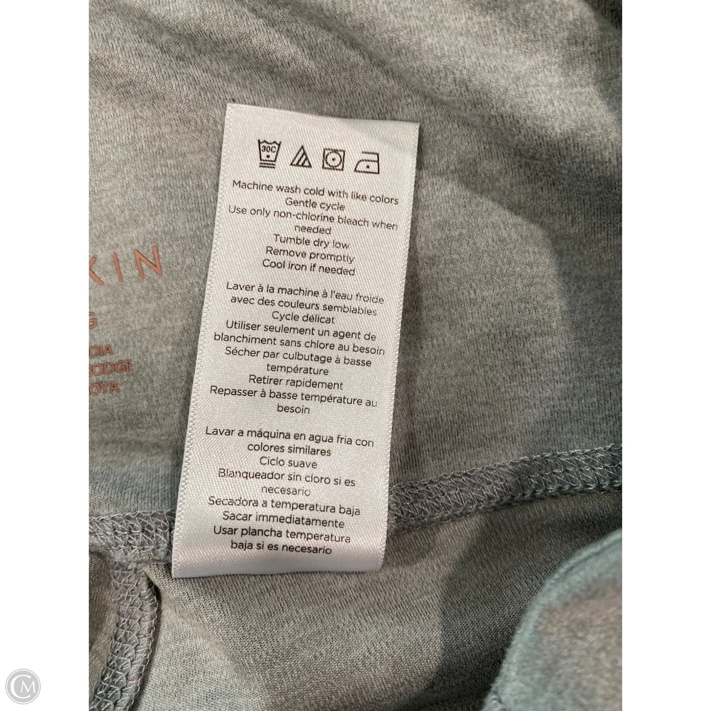 Athletic Leggings By Danskin In Grey, Size: L