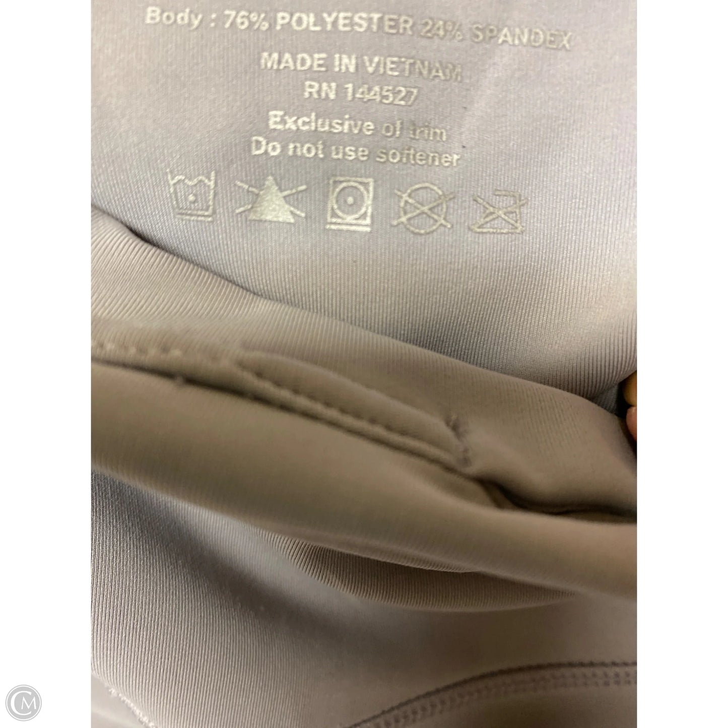 Athletic Leggings By 90 Degrees By Reflex In Grey, Size: L