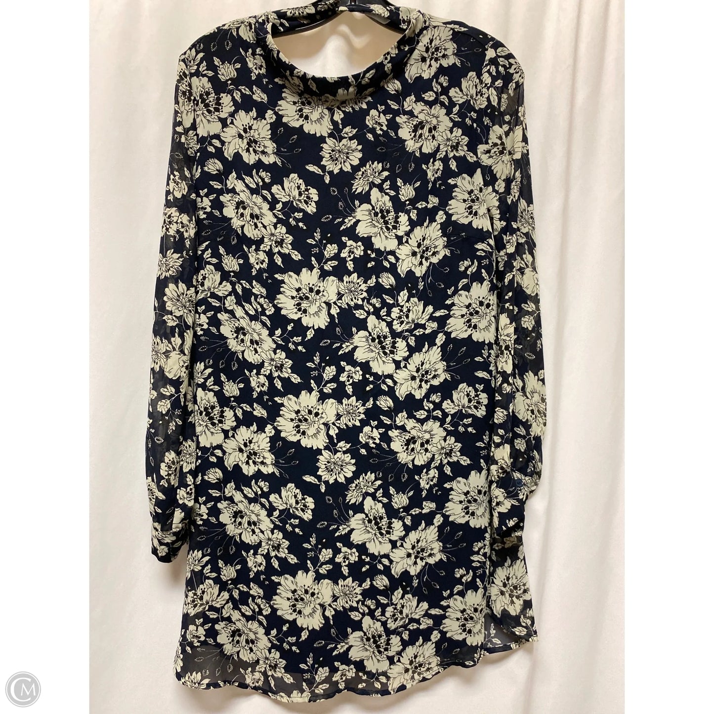 Dress Casual Midi By Astr In Navy, Size: S