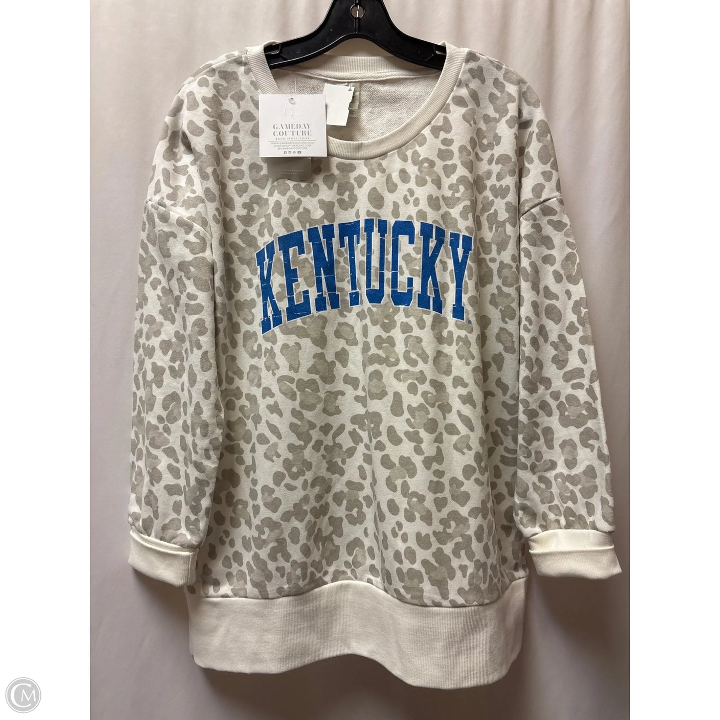 Sweatshirt Crewneck By Clothes Mentor In Grey, Size: L