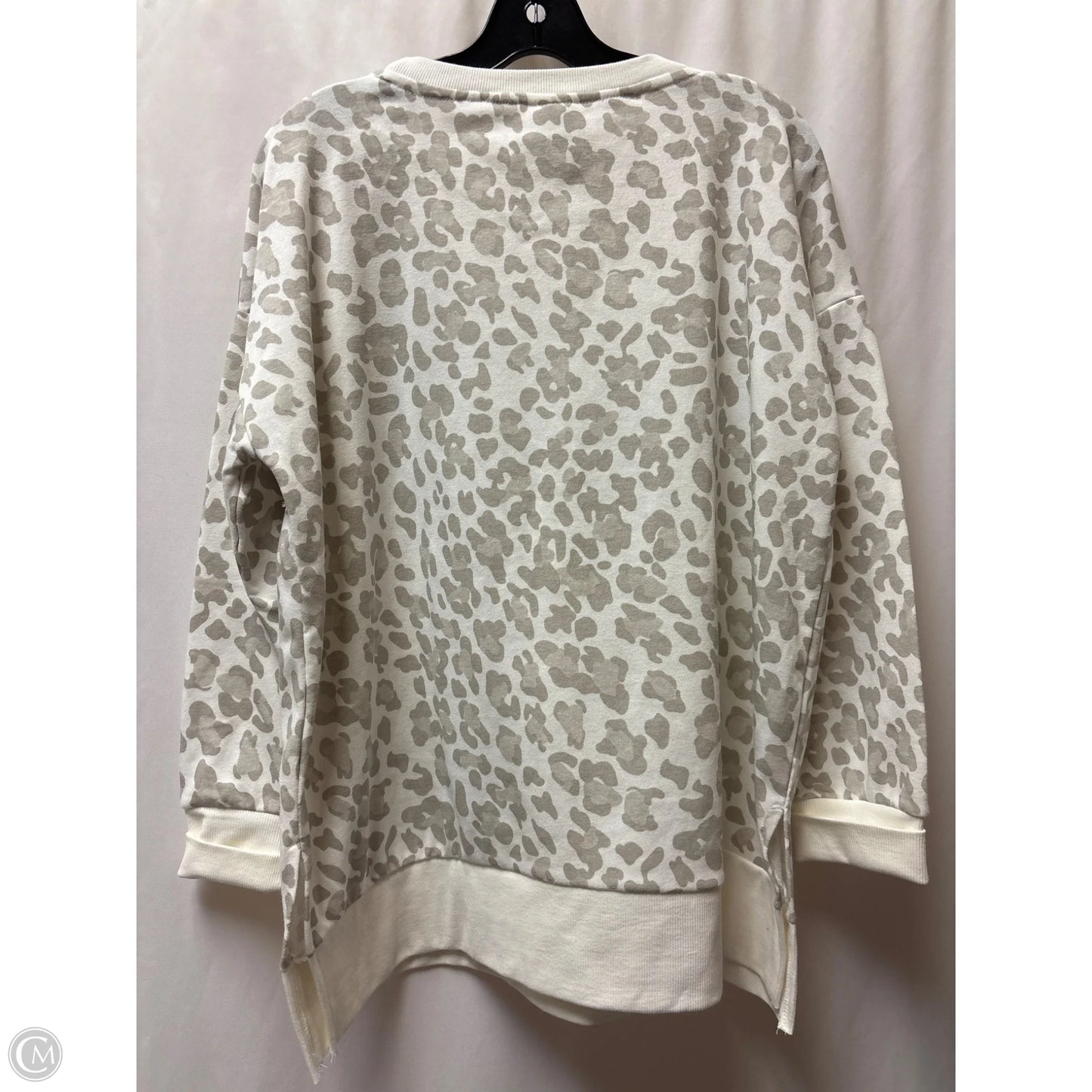 Sweatshirt Crewneck By Clothes Mentor In Grey, Size: L