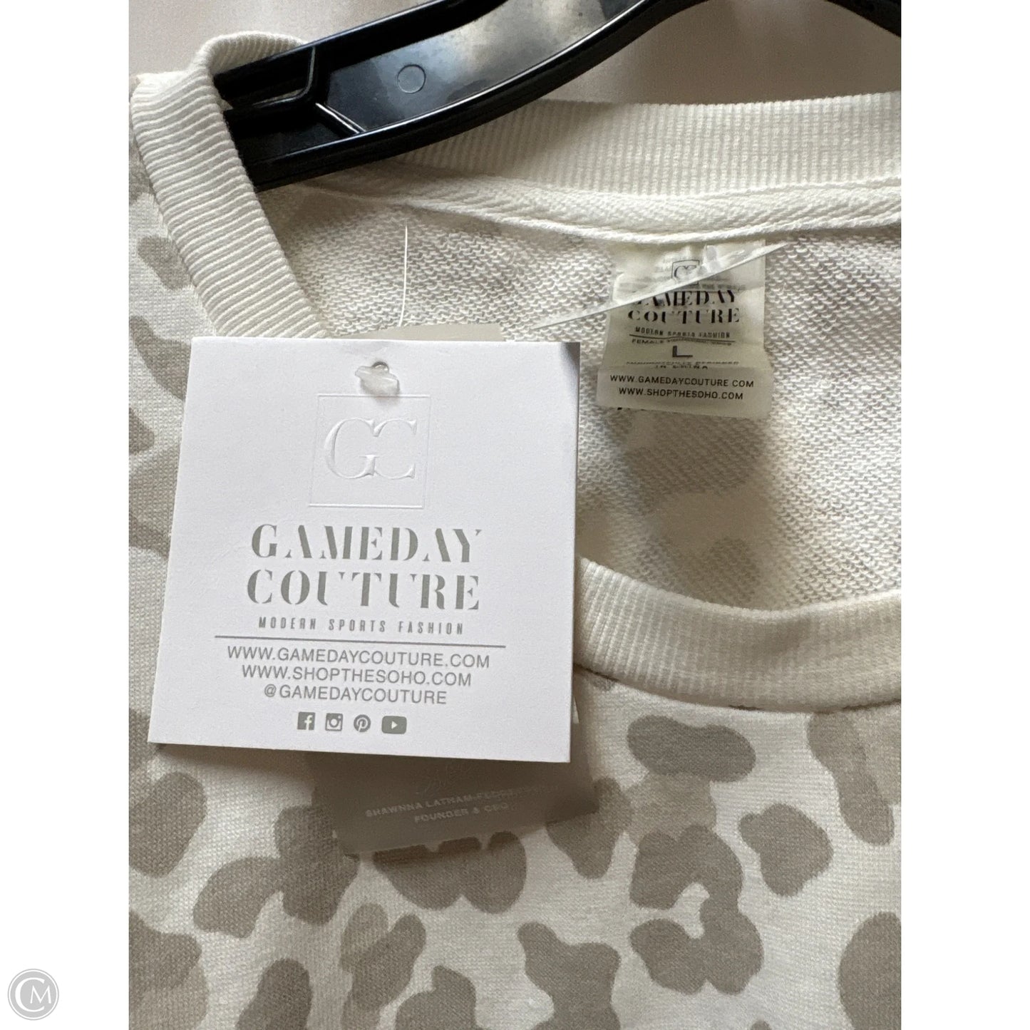 Sweatshirt Crewneck By Clothes Mentor In Grey, Size: L