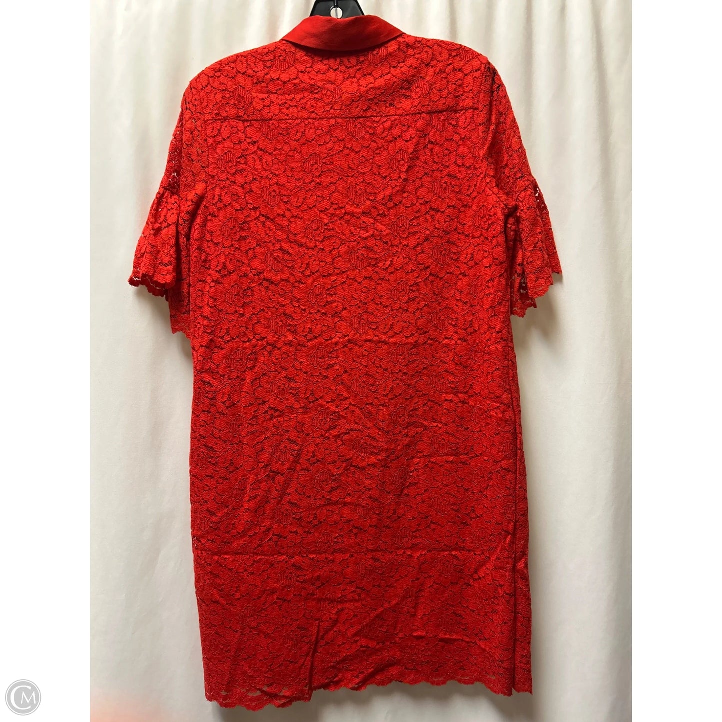 Dress Casual Midi By Banana Republic In Red, Size: S