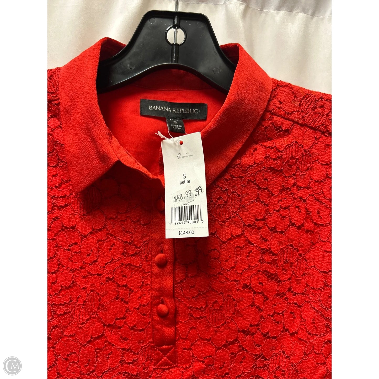 Dress Casual Midi By Banana Republic In Red, Size: S