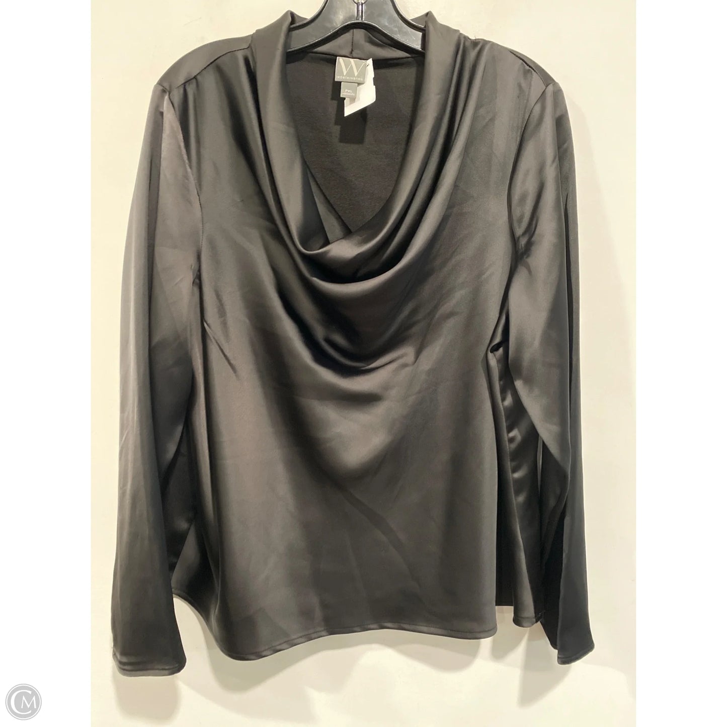 Top Long Sleeve By Worthington In Black, Size: Xlp