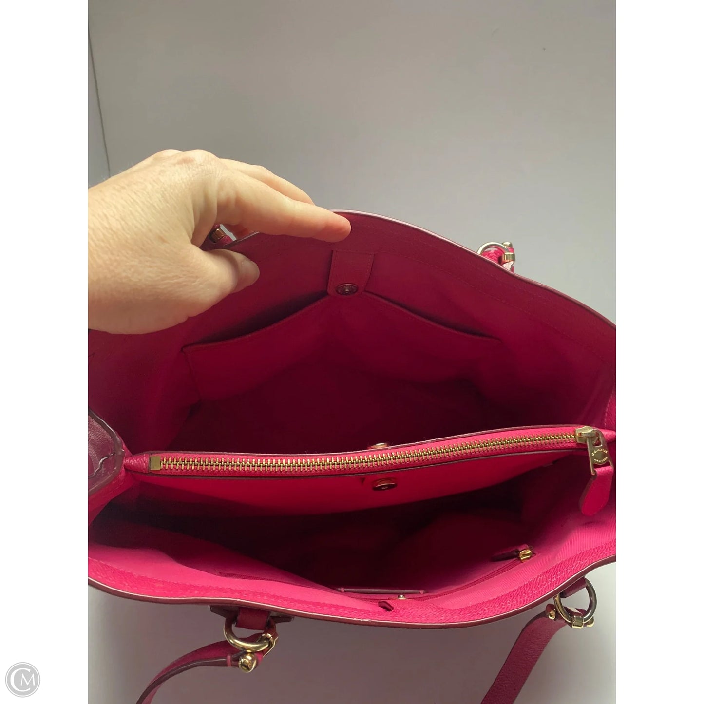 Handbag Designer By Coach, Size: Large