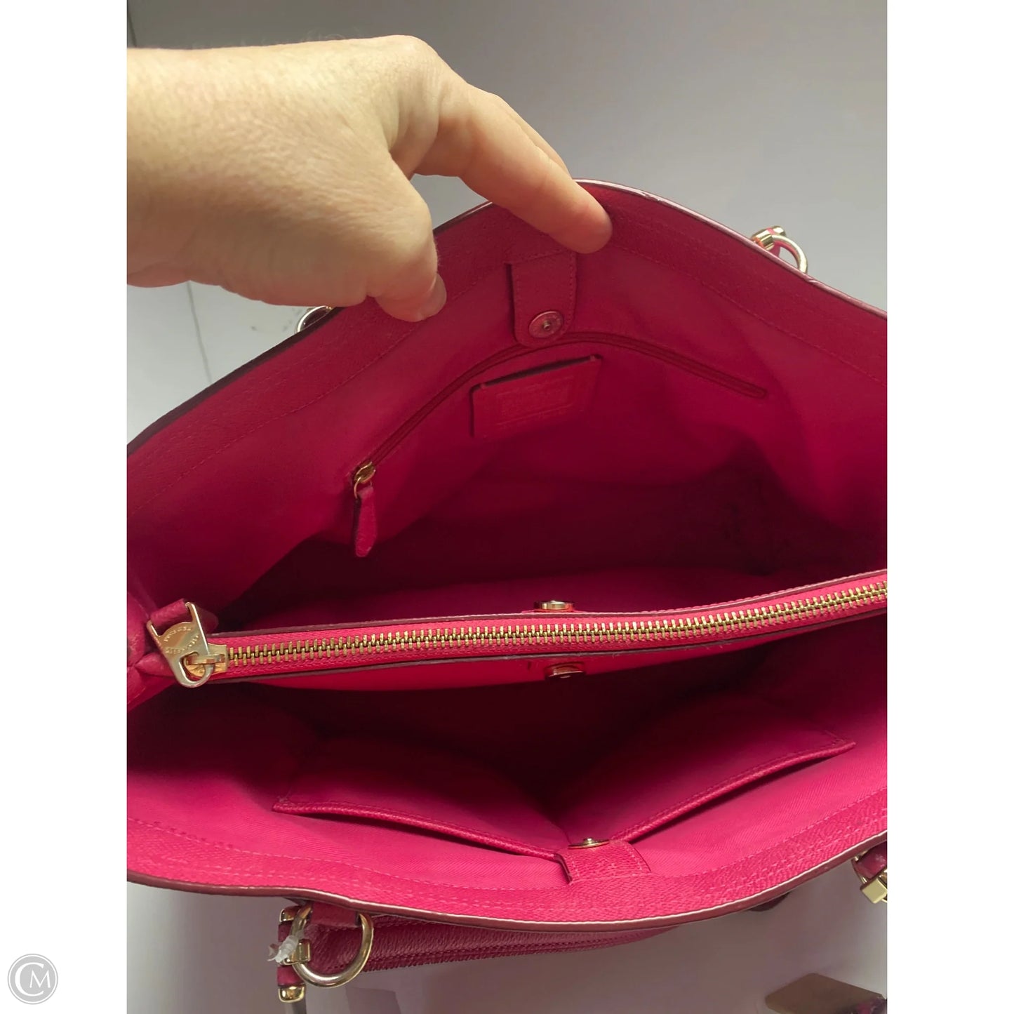 Handbag Designer By Coach, Size: Large