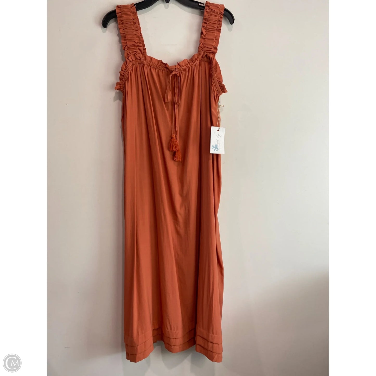 Dress Casual Midi By Gigio In Orange, Size: M
