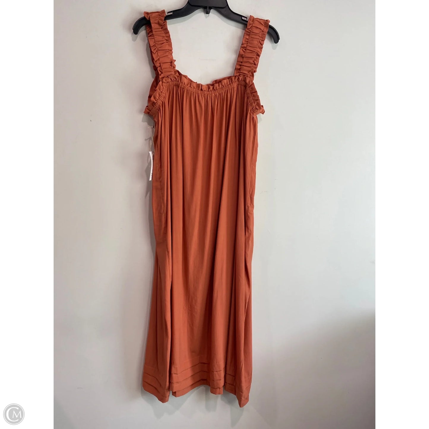 Dress Casual Midi By Gigio In Orange, Size: M