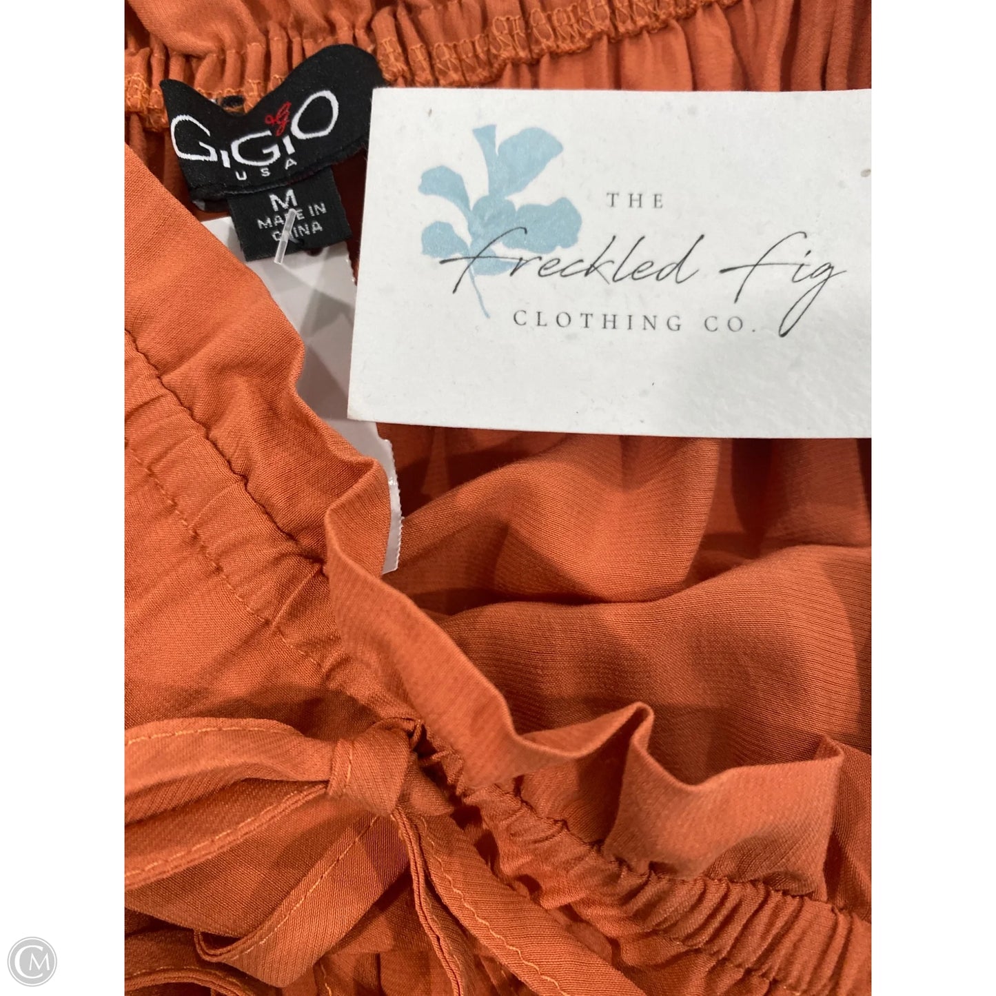 Dress Casual Midi By Gigio In Orange, Size: M