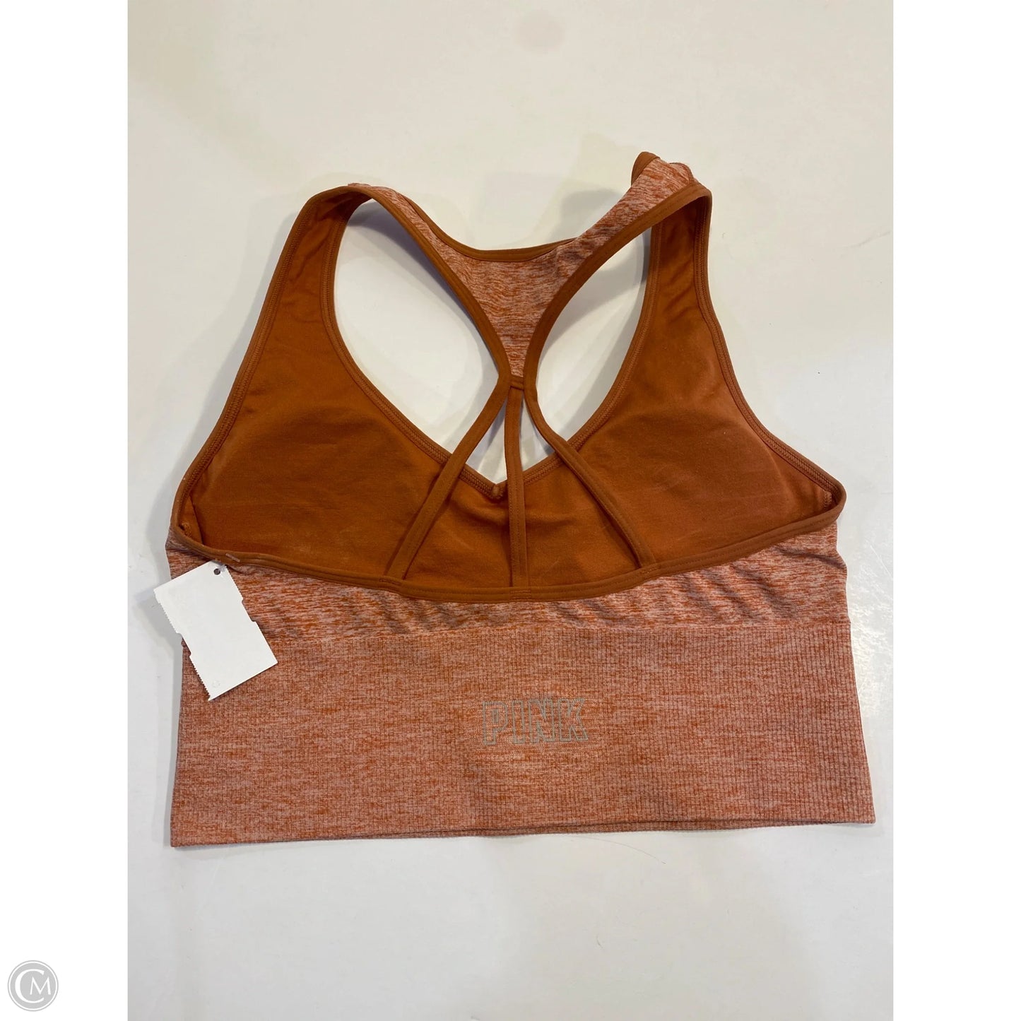 Athletic Bra By Pink In Orange, Size: M