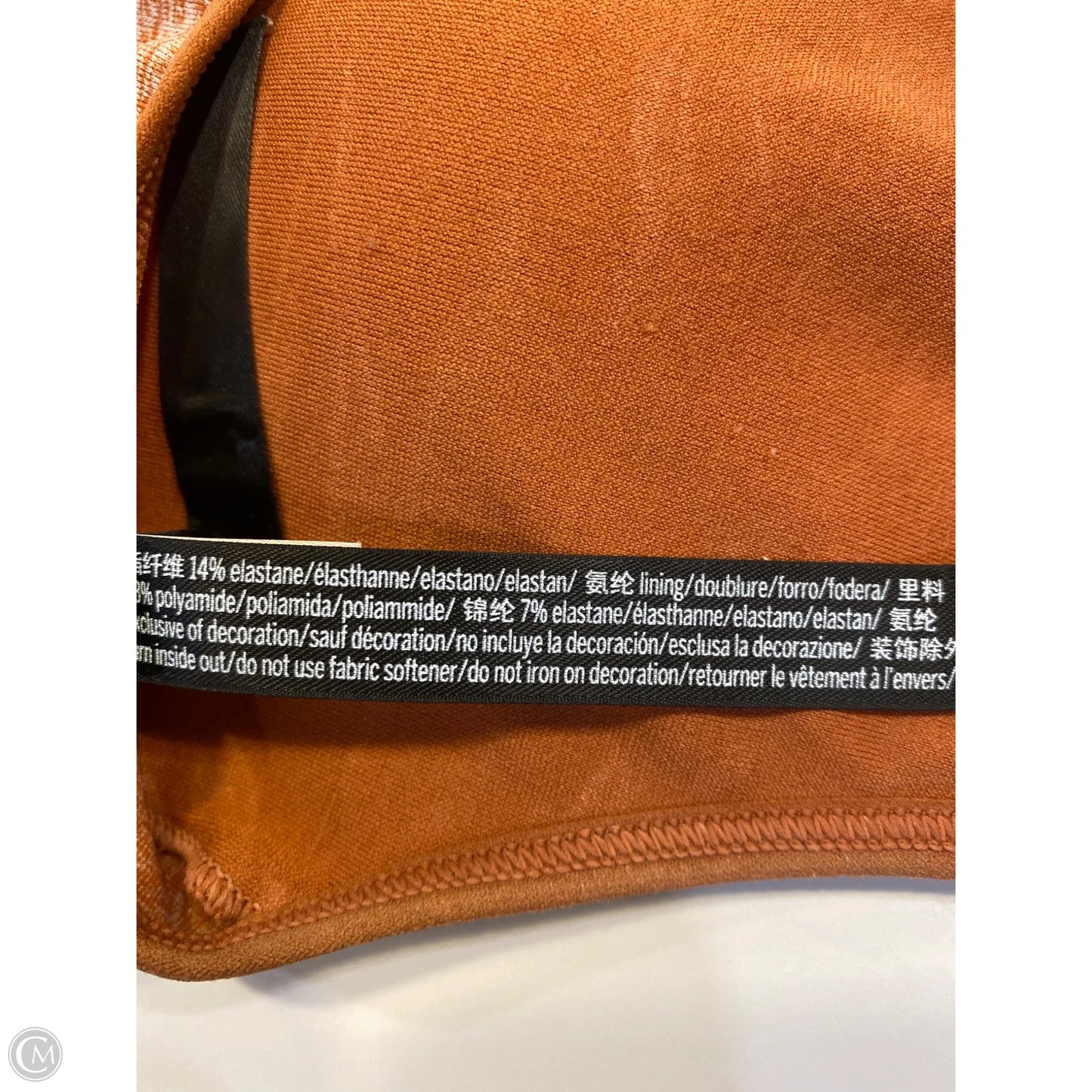 Athletic Bra By Pink In Orange, Size: M