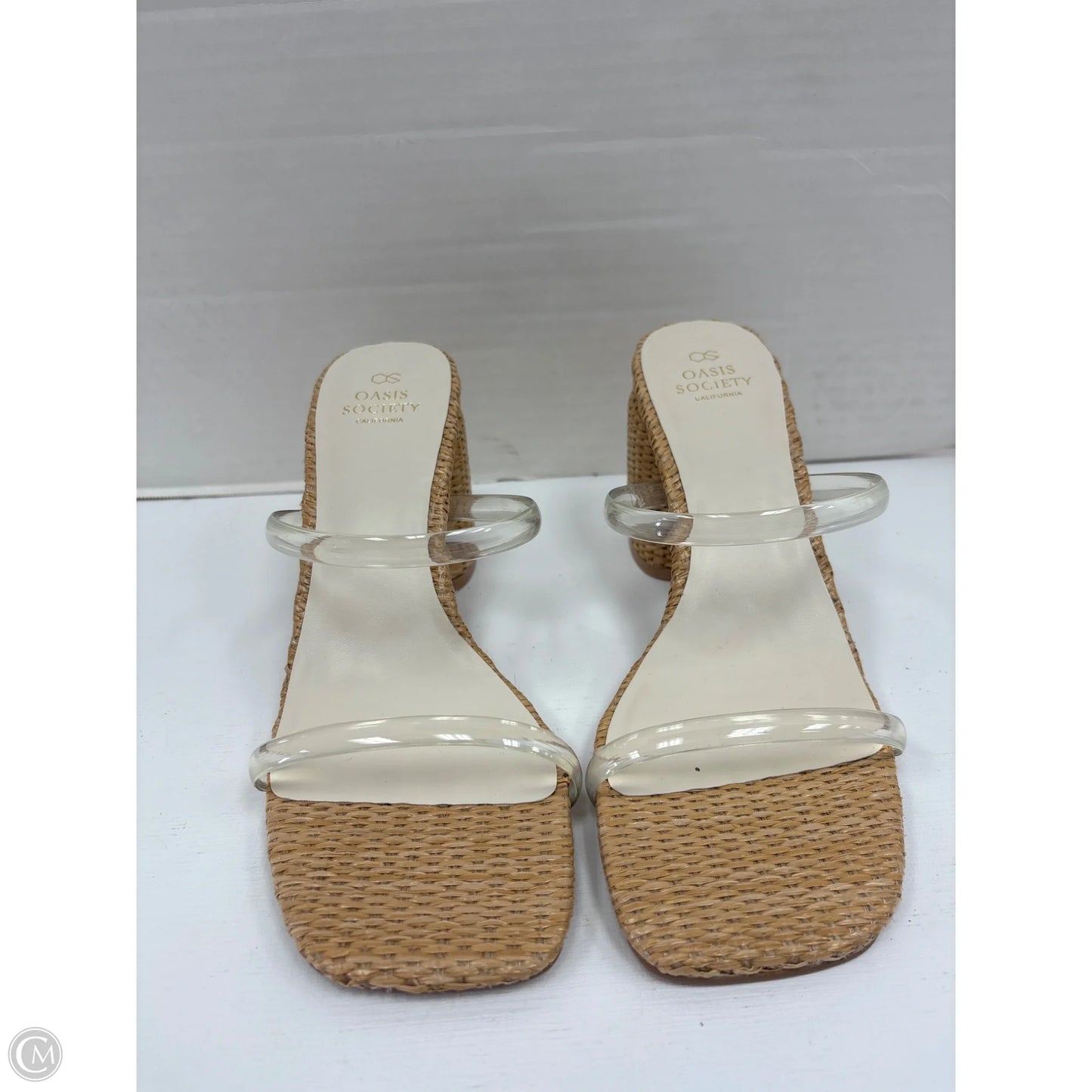 Shoes Heels Block By Clothes Mentor In Tan, Size: 10