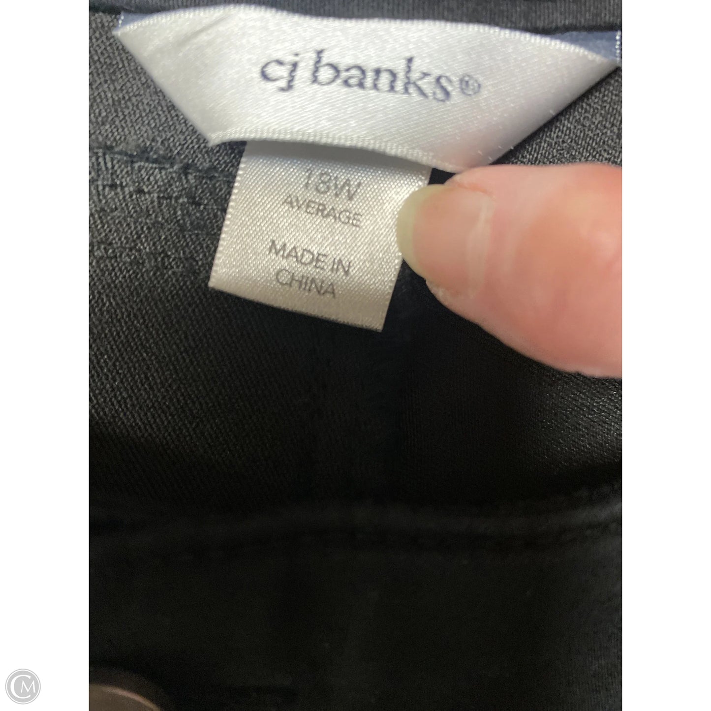 Capris By Cj Banks In Black, Size: 18