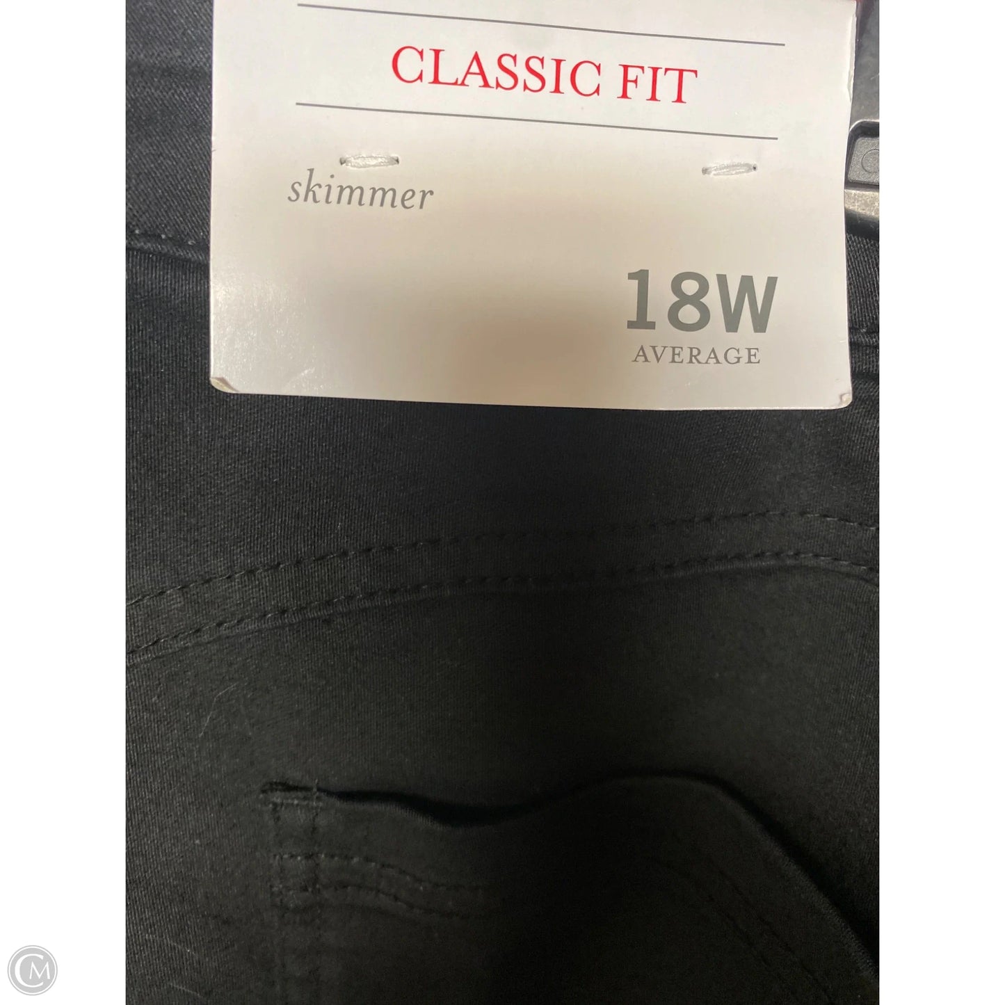 Capris By Cj Banks In Black, Size: 18