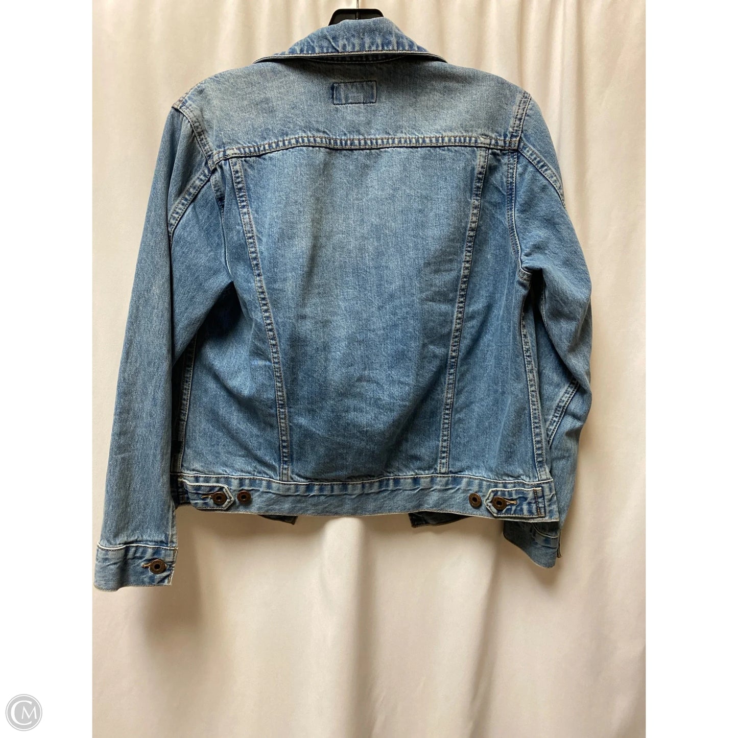 Jacket Denim By Lucky Brand In Blue Denim, Size: S
