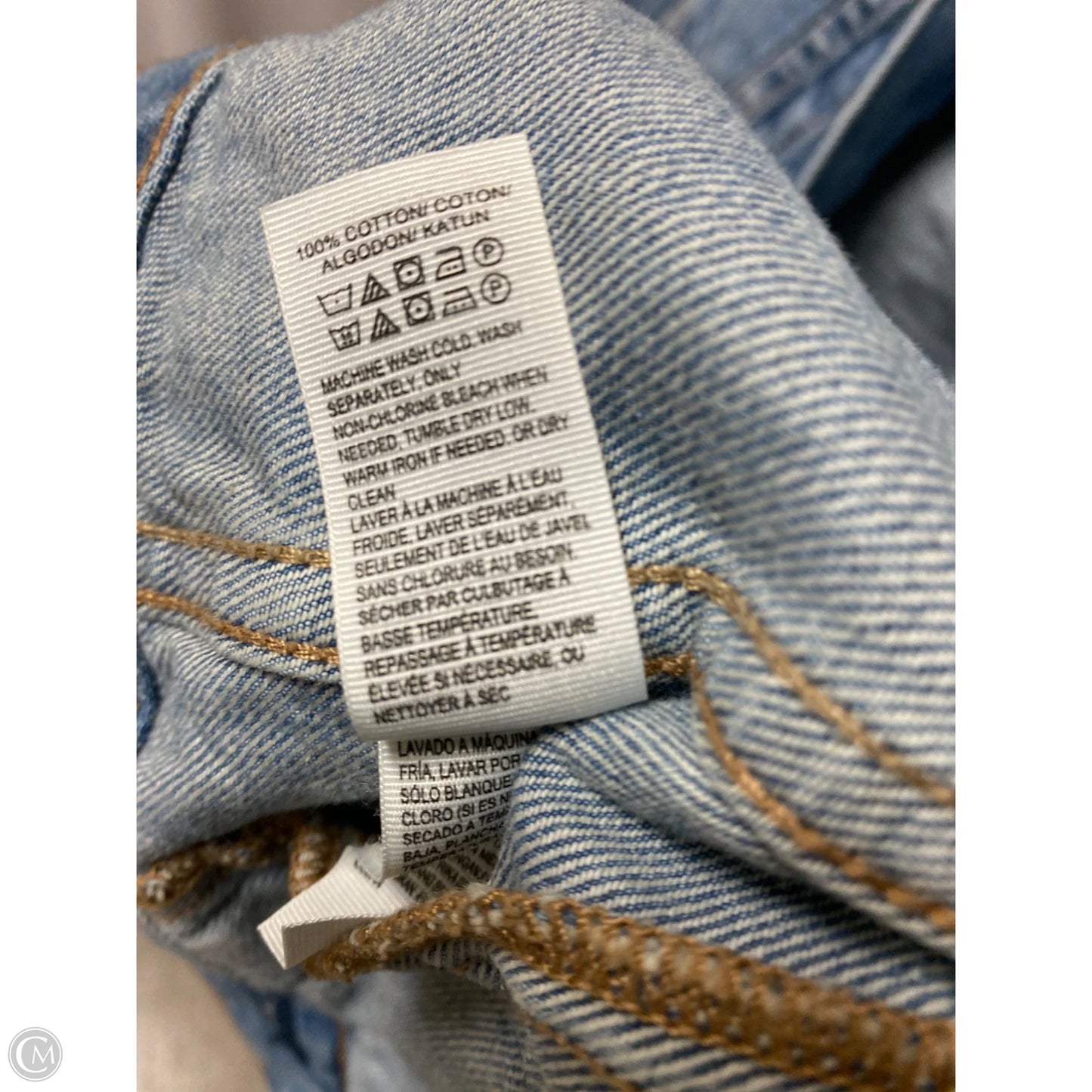 Jacket Denim By Lucky Brand In Blue Denim, Size: S