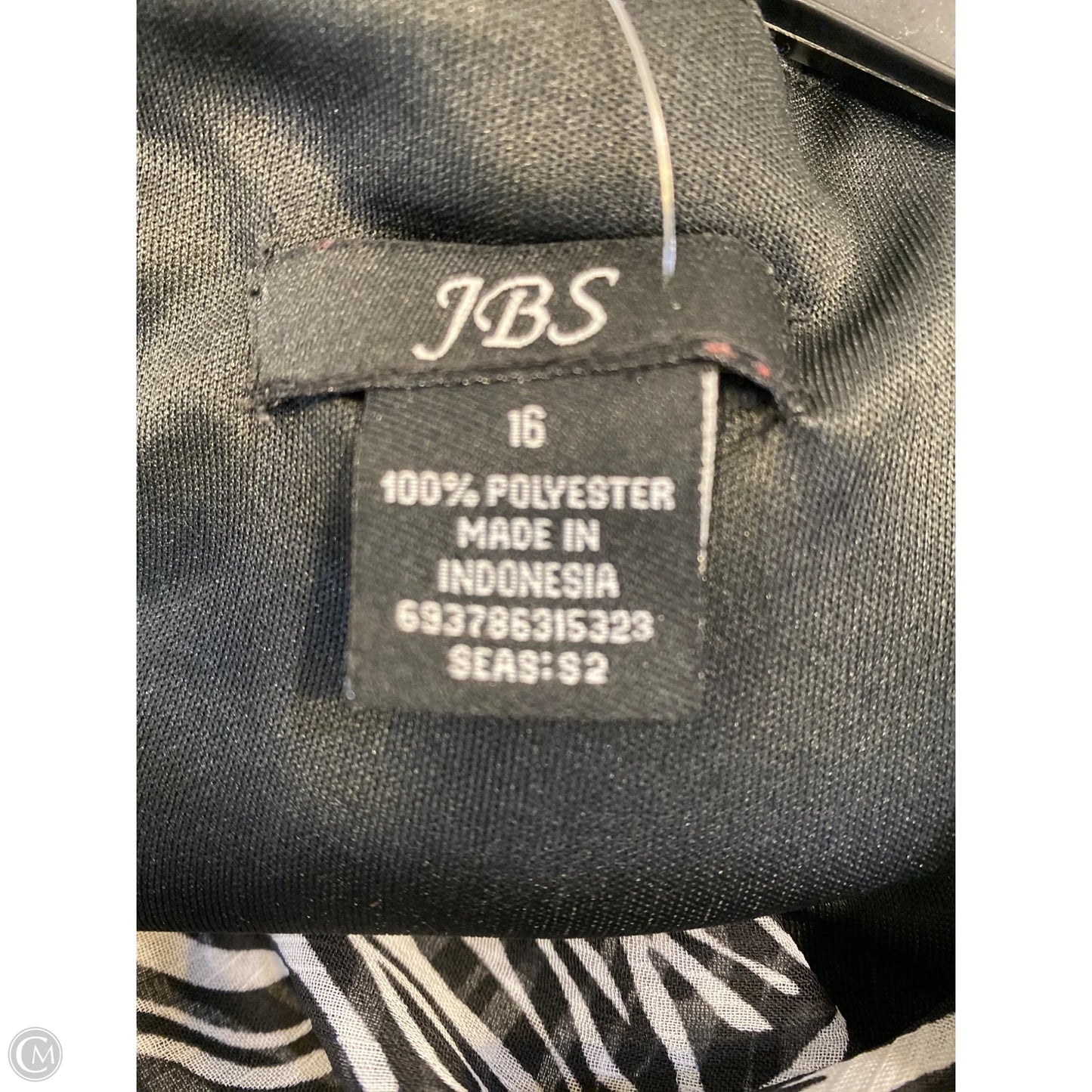 Dress Casual Midi By Jbs In Black & White, Size: Xl