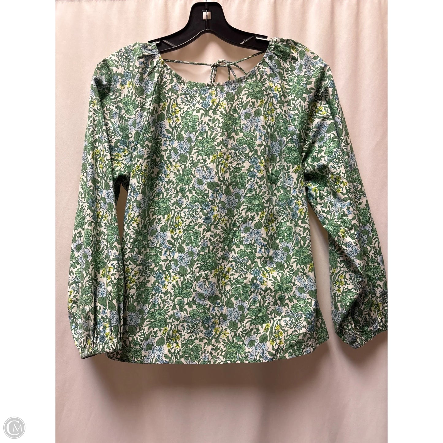 Top Long Sleeve By J. Crew In Green, Size: S